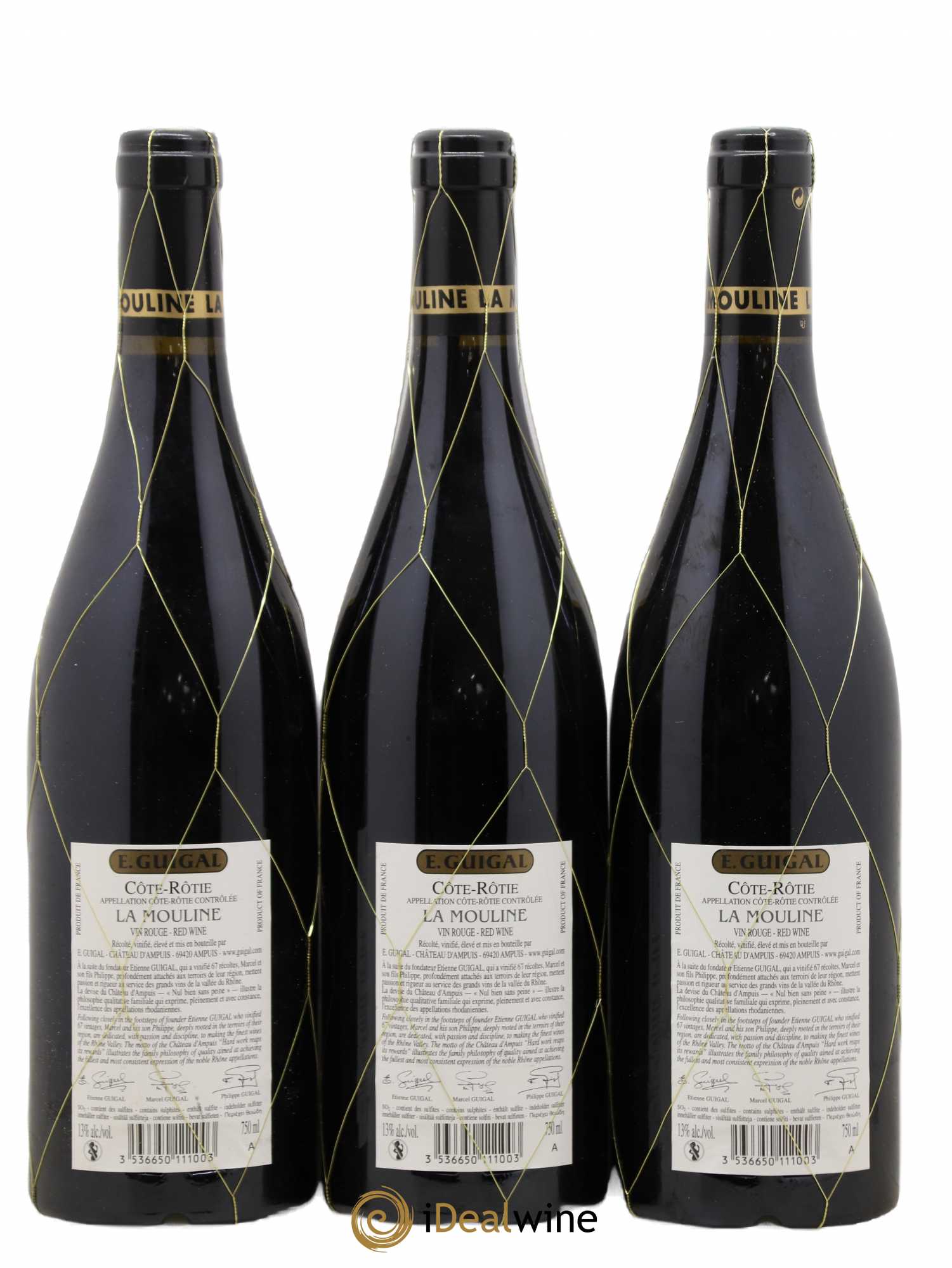 Côte-Rôtie La Mouline Guigal 2008 - Lot de 3 bouteilles - 1