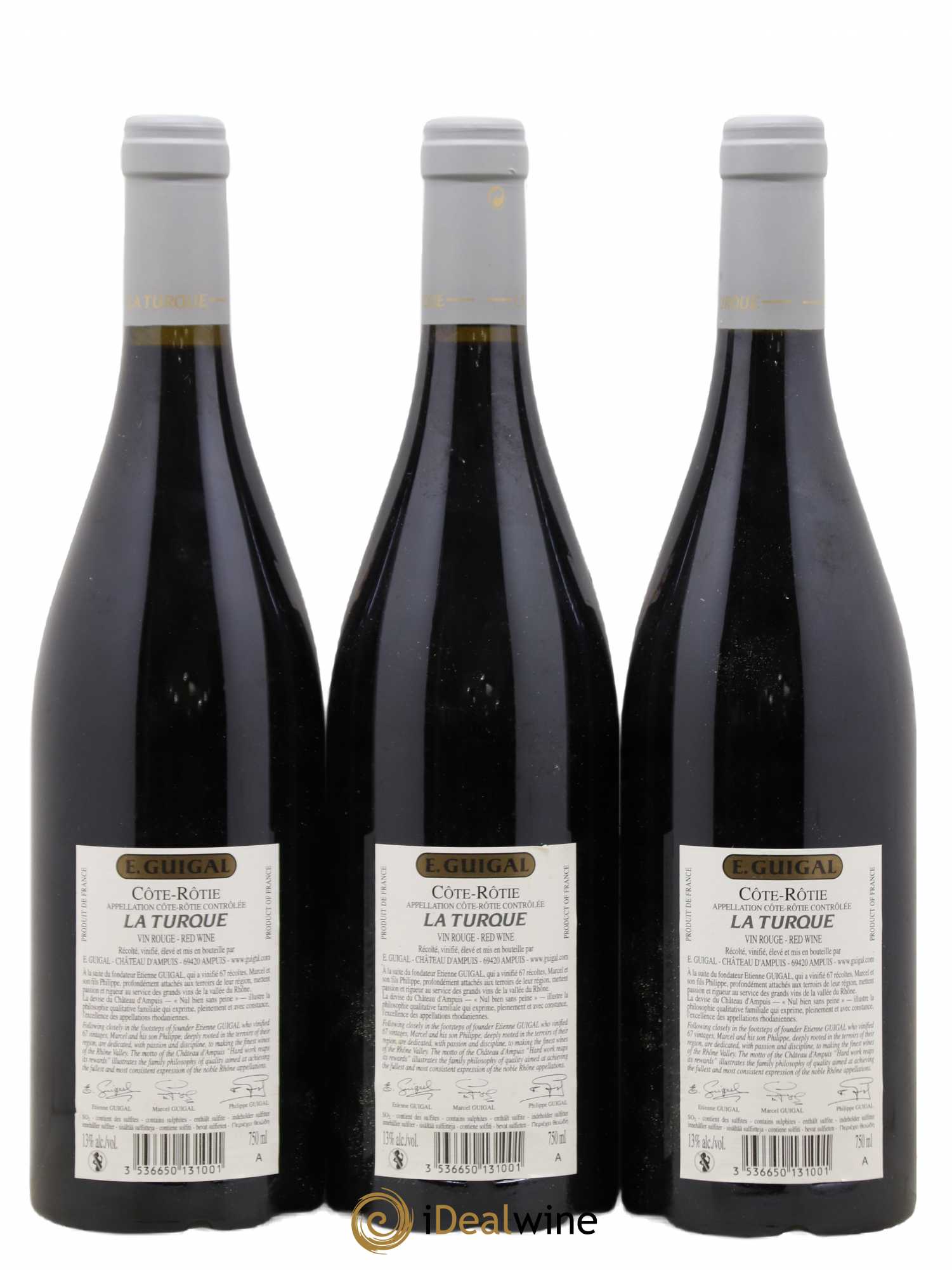 Côte-Rôtie La Turque Guigal 2008 - Lot de 3 bouteilles - 1