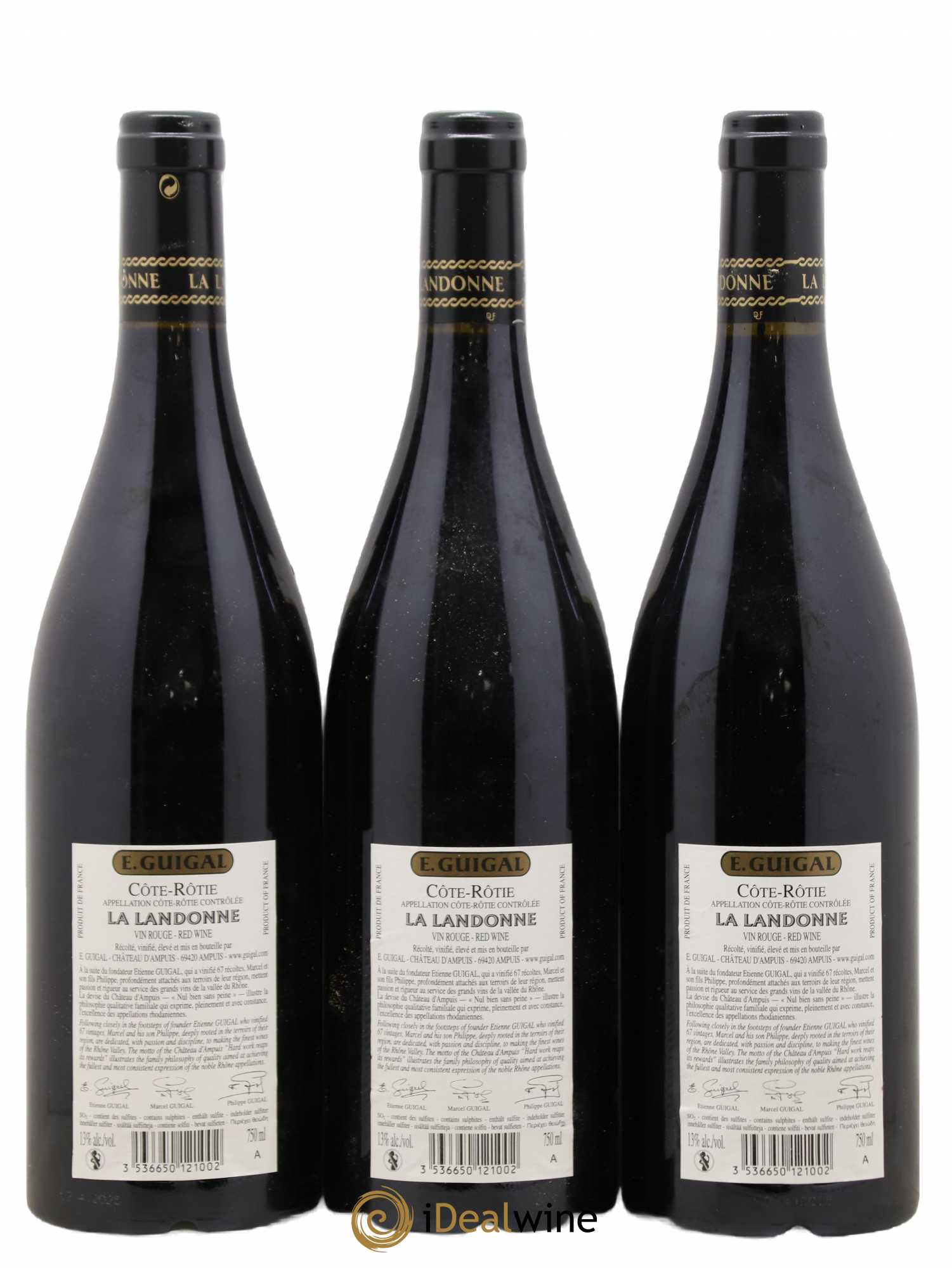Côte-Rôtie La Landonne Guigal 2008 - Lot de 3 bouteilles - 1
