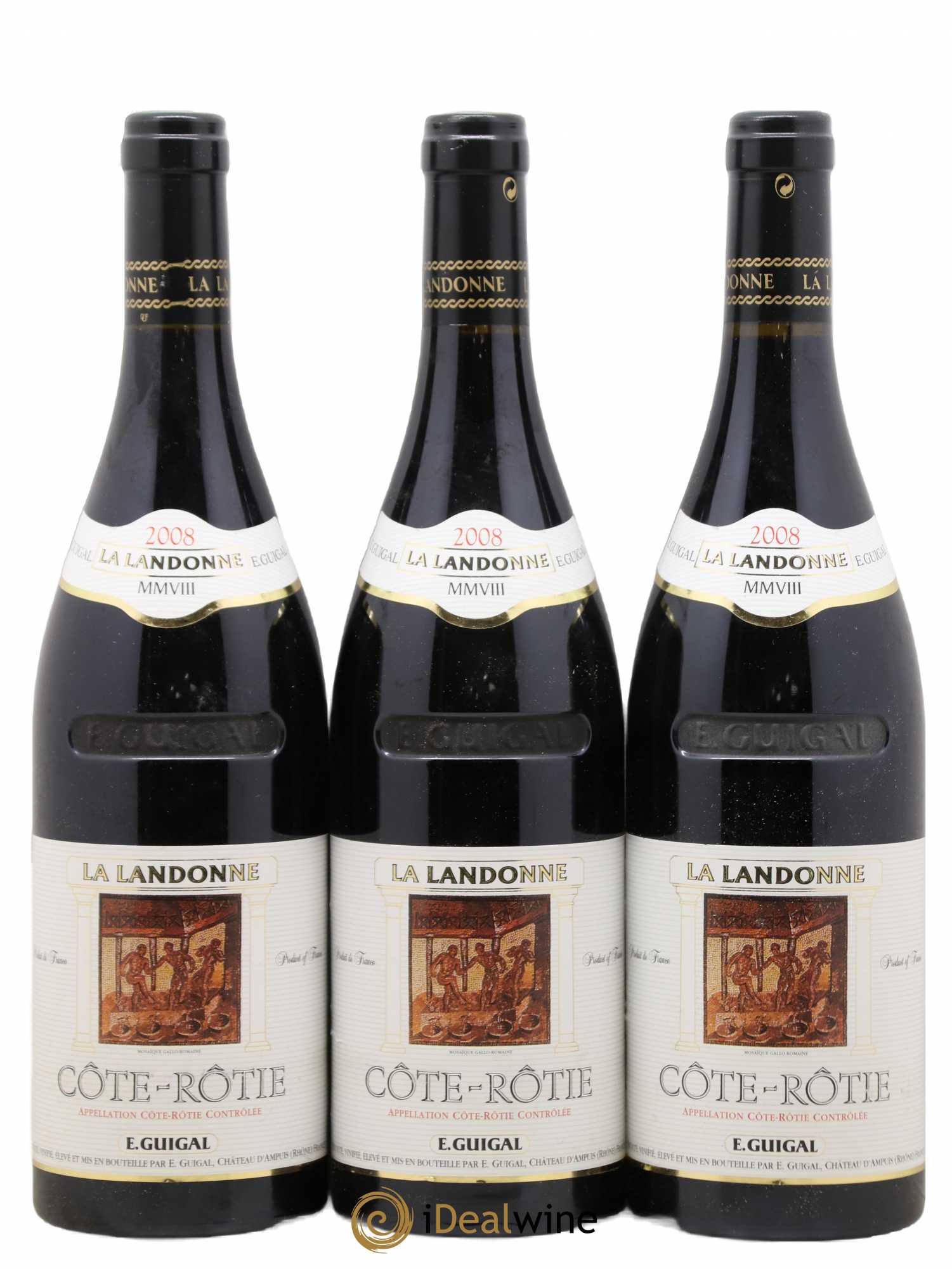 Côte-Rôtie La Landonne Guigal 2008 - Lot de 3 bouteilles - 0