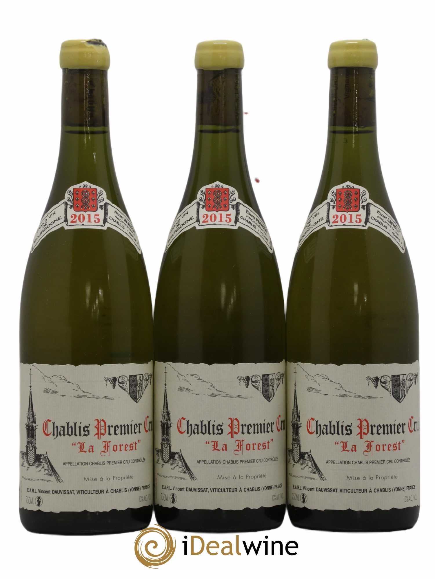 Chablis 1er Cru La Forest Vincent Dauvissat (Domaine) 2015 - Lot de 3 bouteilles - 0