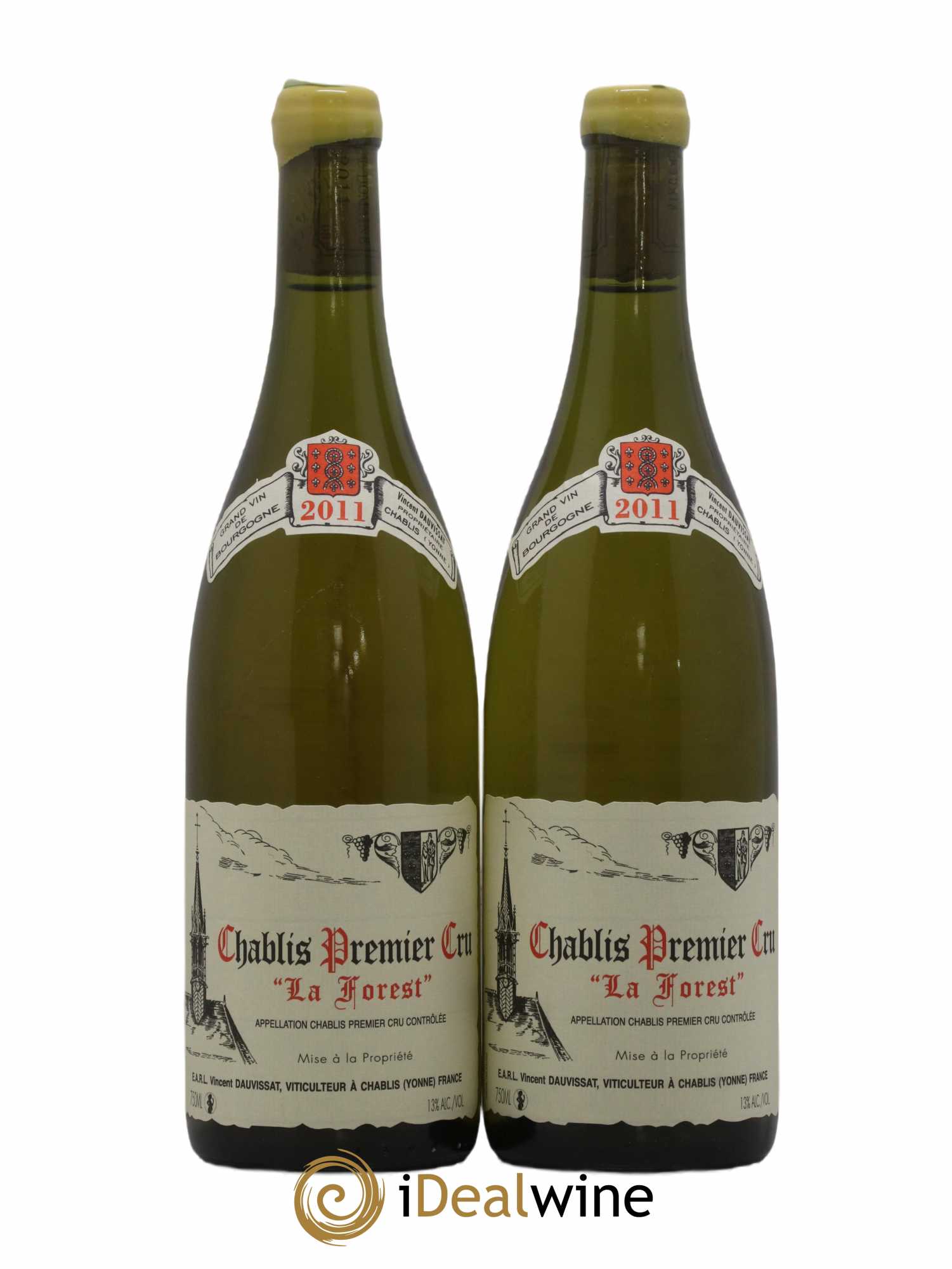 Chablis 1er Cru La Forest Vincent Dauvissat (Domaine) 2011 - Lot de 2 bouteilles - 0