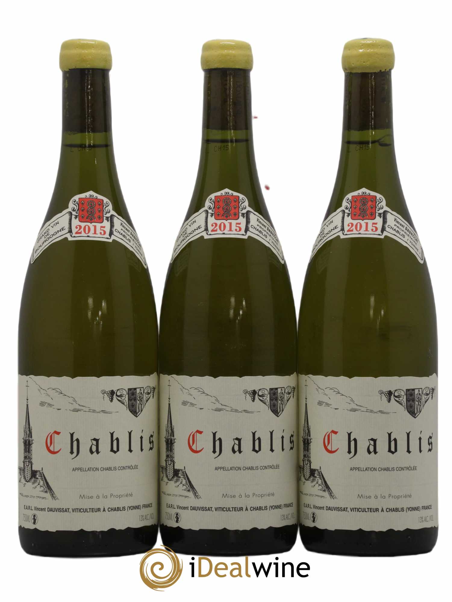 Chablis Vincent Dauvissat (Domaine) 2015 - Lot de 3 bouteilles - 0