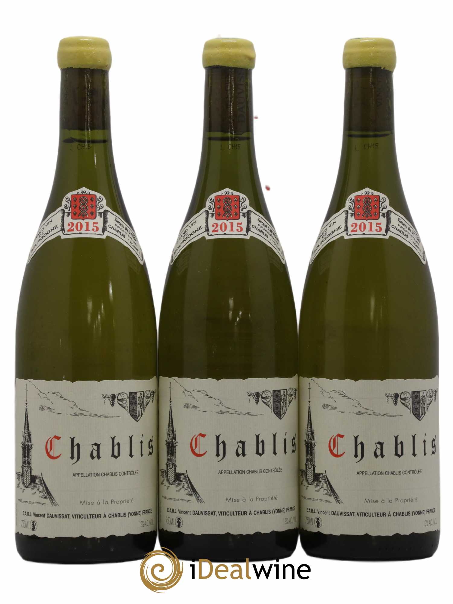 Chablis Vincent Dauvissat (Domaine) 2015 - Lot de 3 bouteilles - 0