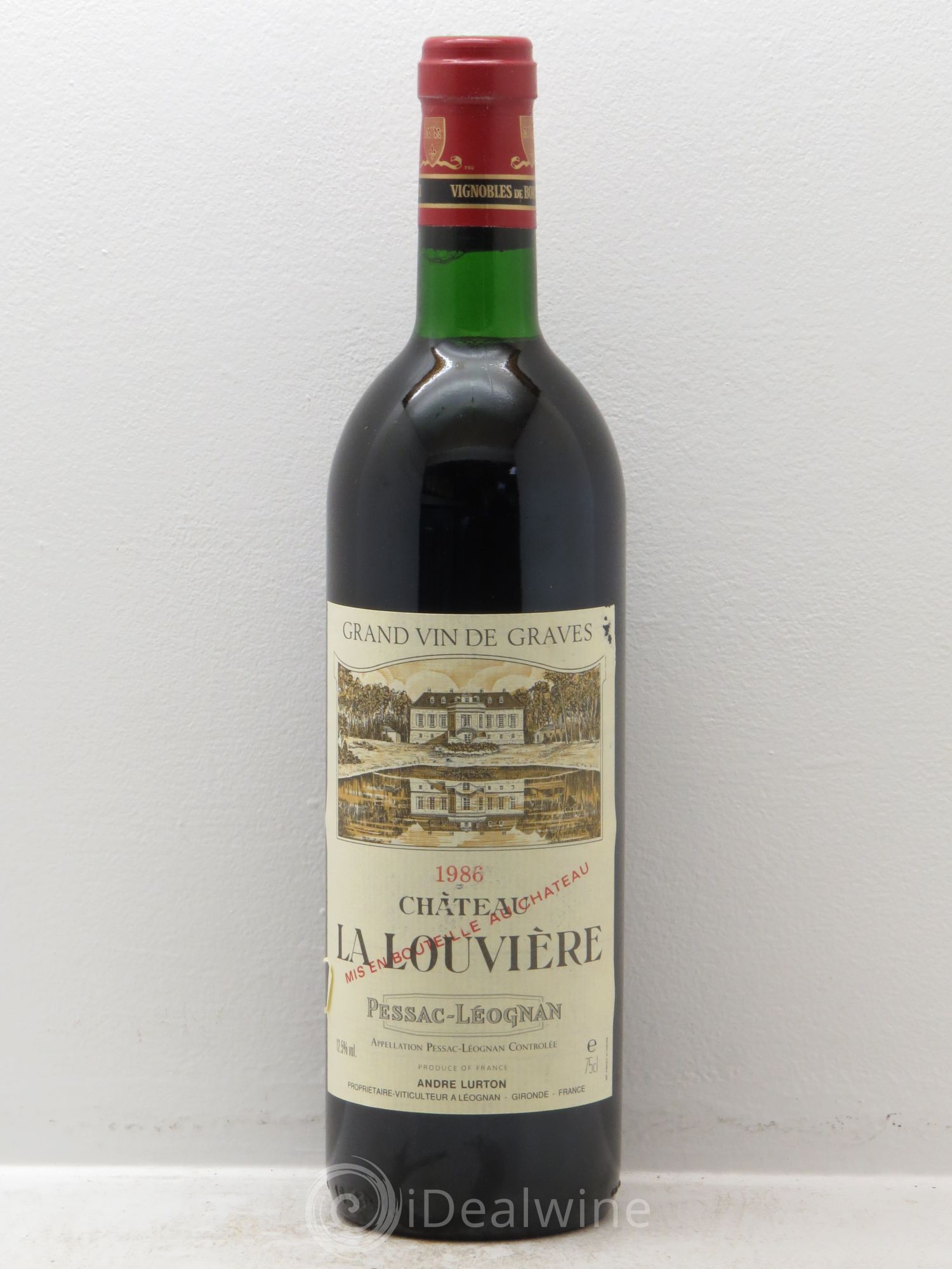 Château la Louvière 1986 - Lot de 12 bouteilles - 0