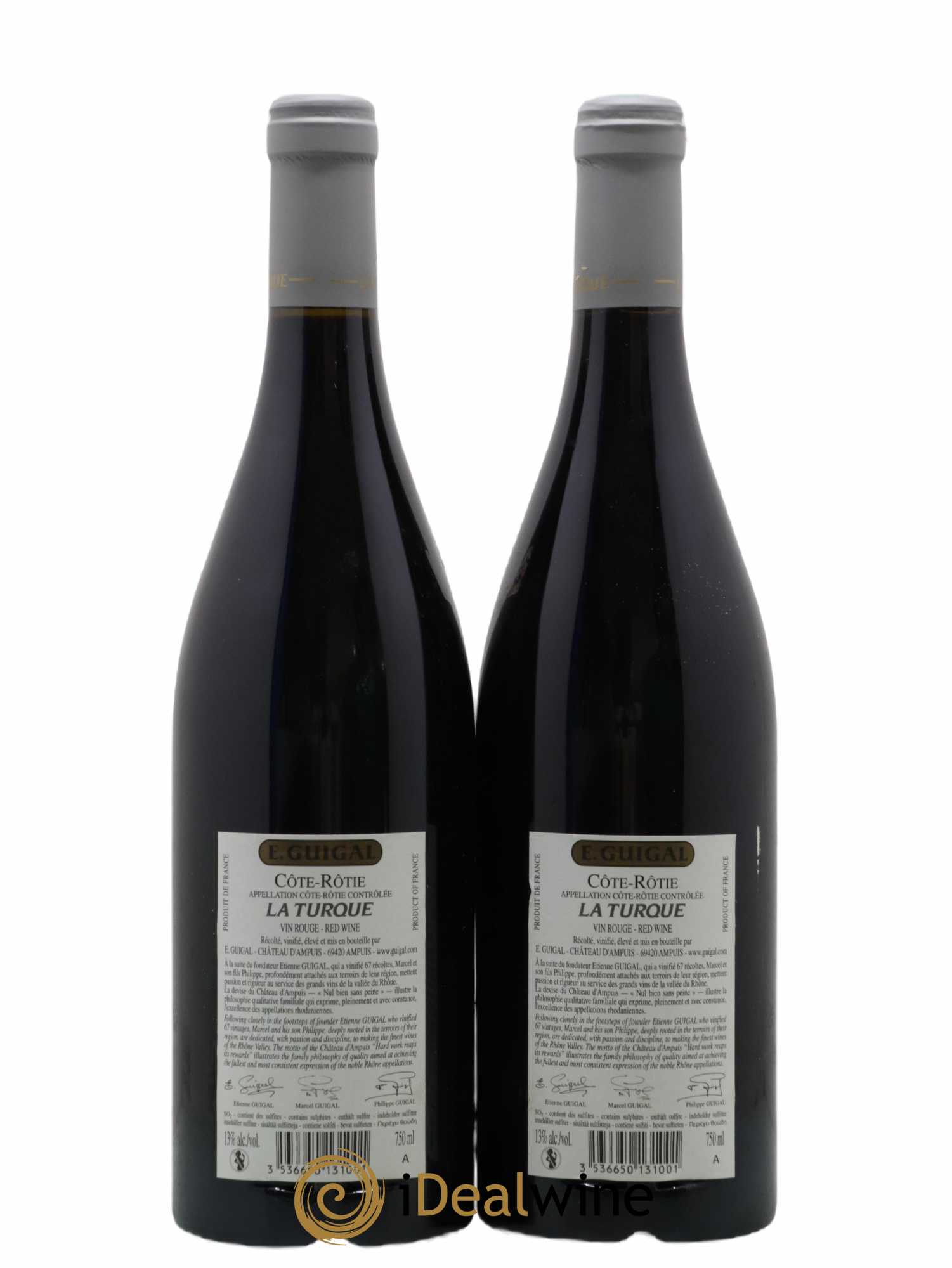 Côte-Rôtie La Turque Guigal 2007 - Lot de 2 bouteilles - 1