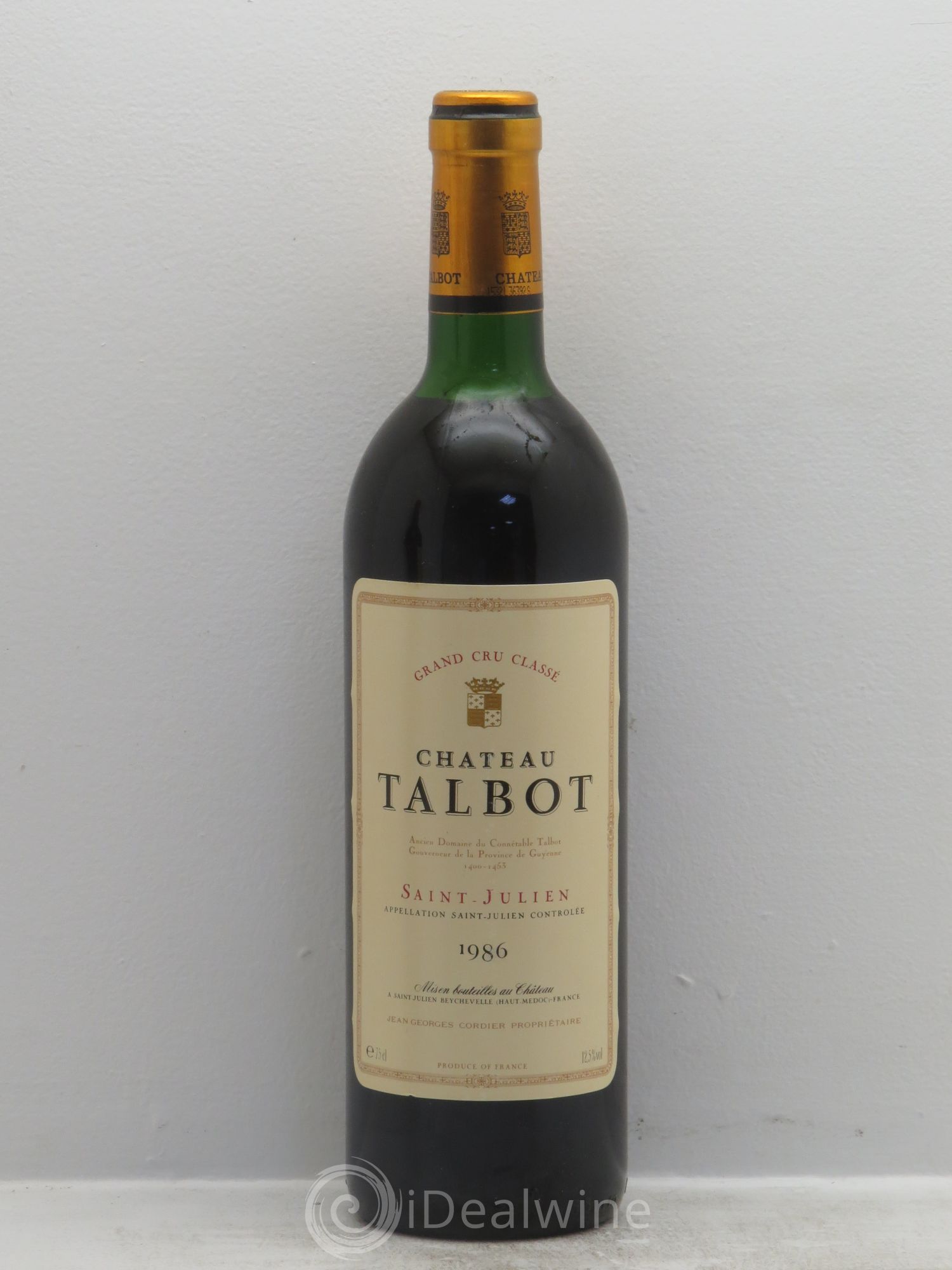 Château Talbot 4ème Grand Cru Classé 1986 - Lot de 12 bouteilles - 0