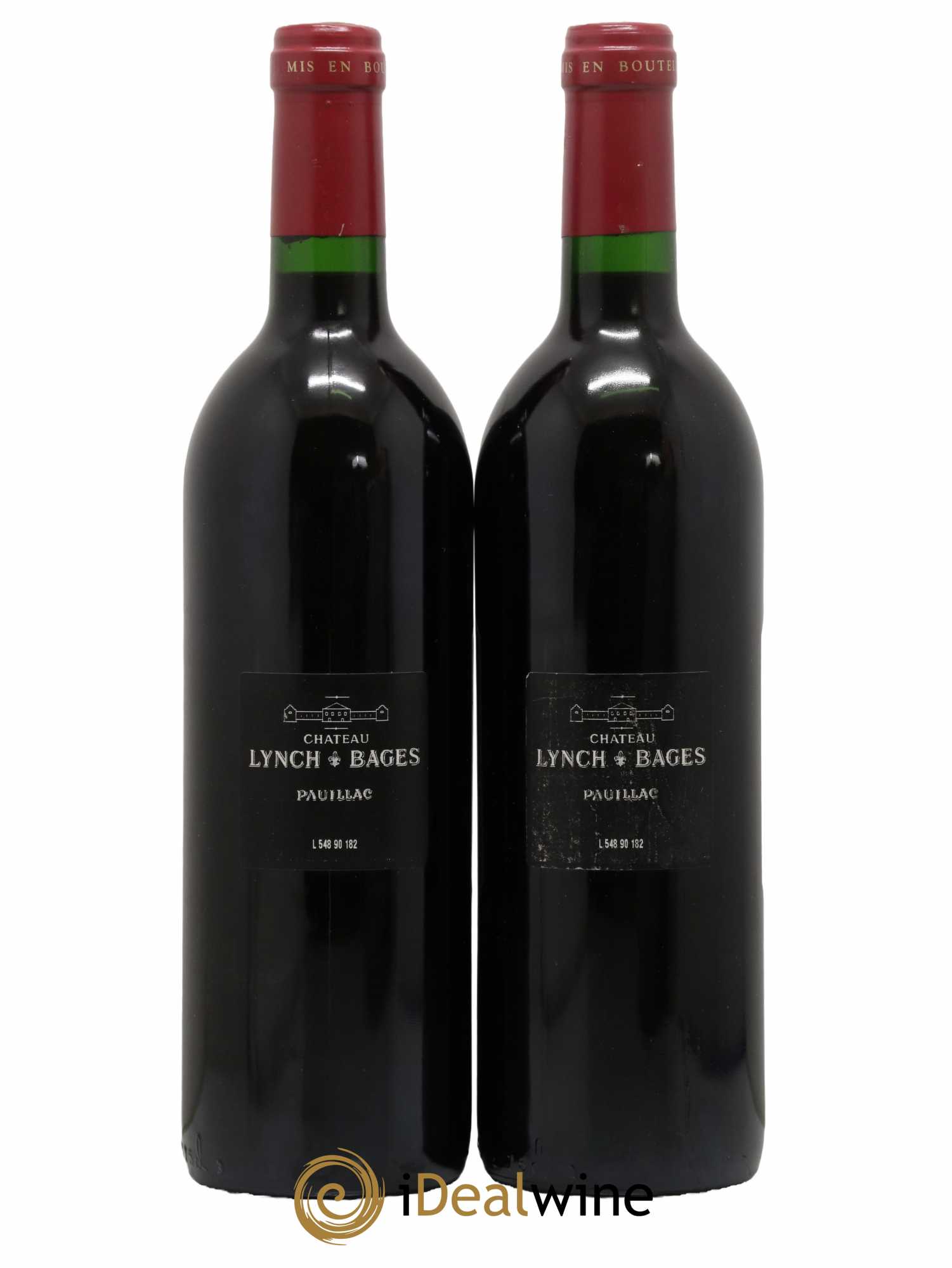 Château Lynch Bages 5ème Grand Cru Classé 1990 - Lot de 2 bouteilles - 1