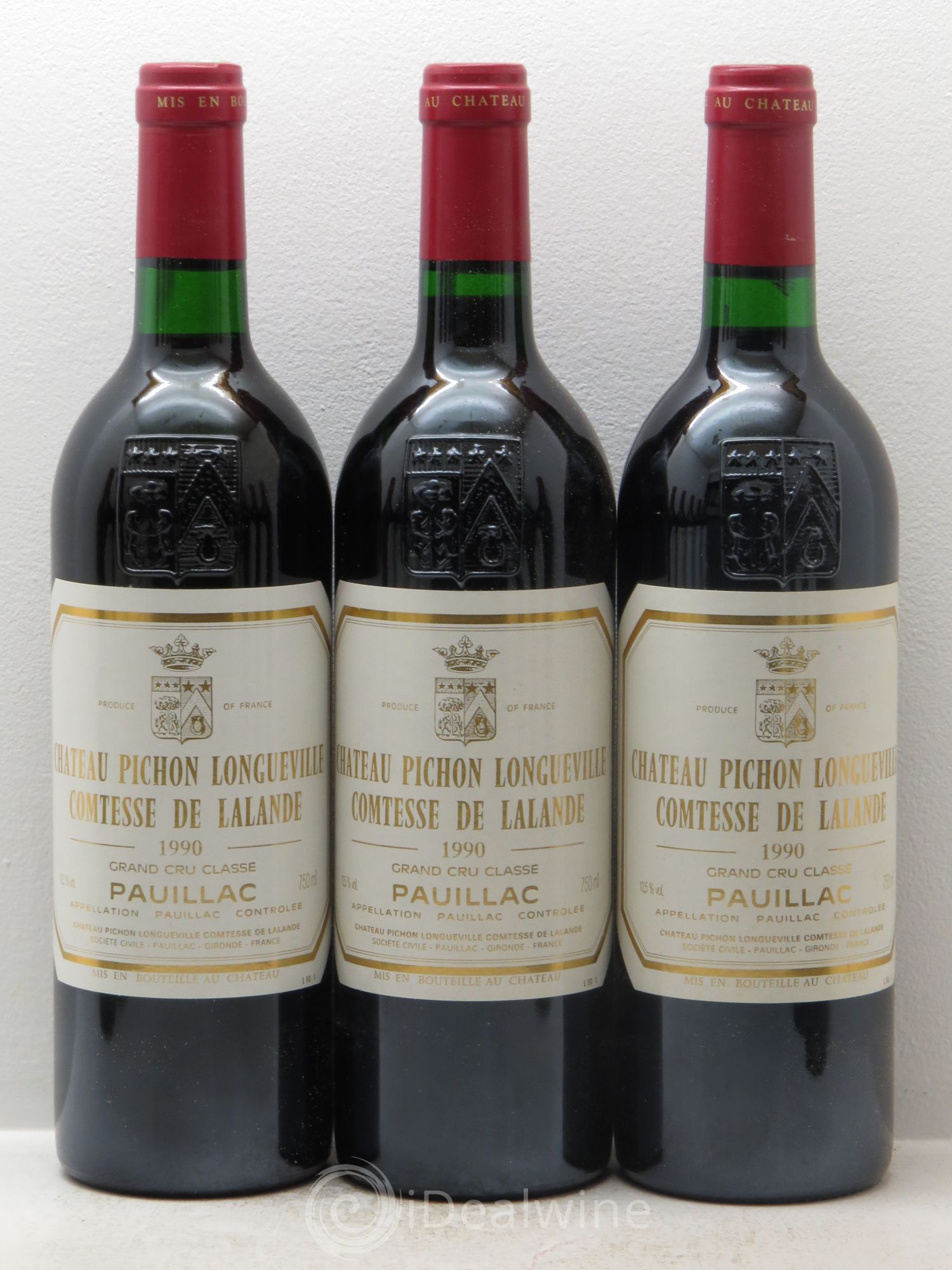 Château Pichon Longueville Comtesse de Lalande 2ème Grand Cru Classé 1990 - Lot de 12 bouteilles - 1