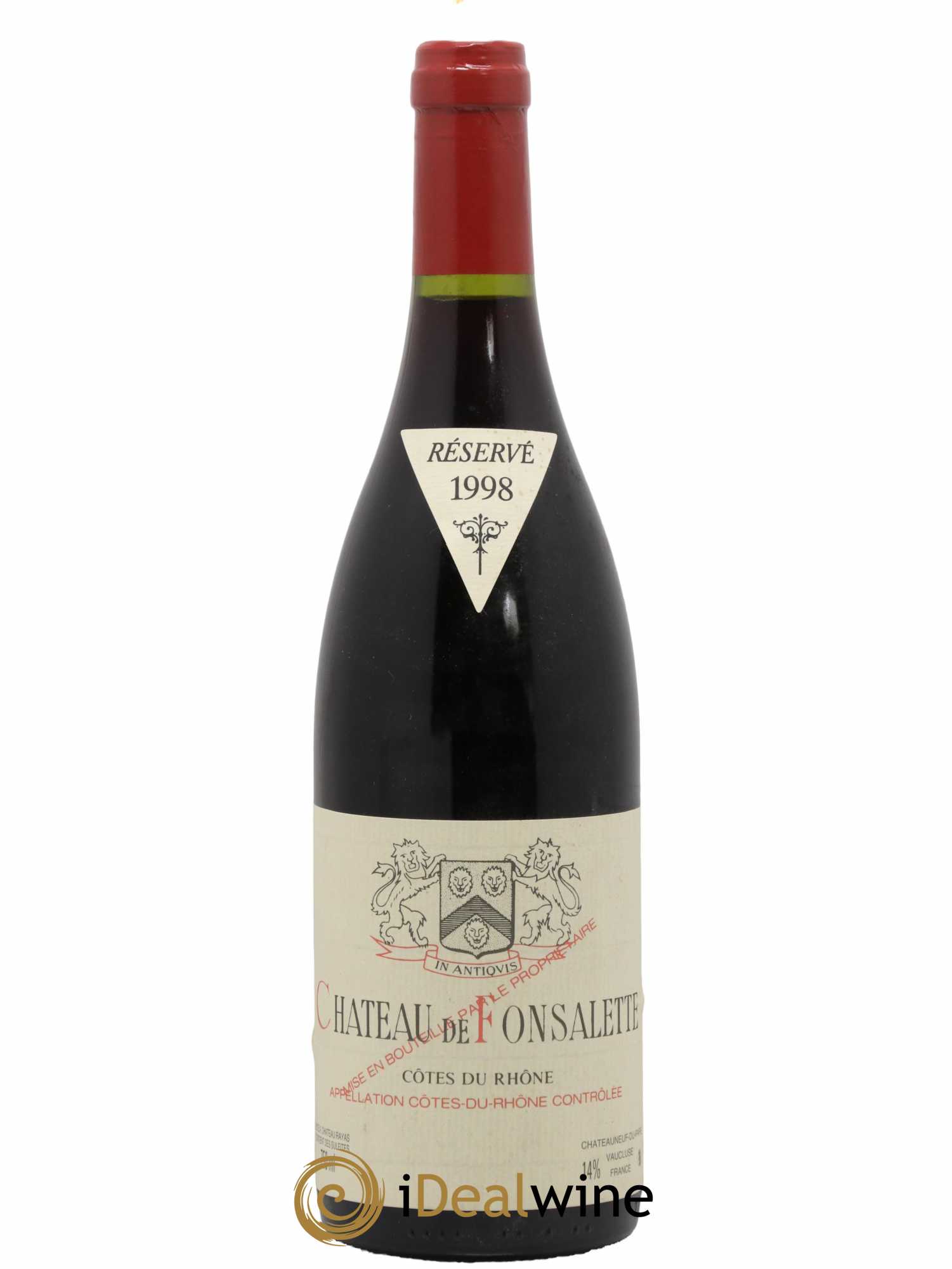 Côtes-du-Rhône Château de Fonsalette Emmanuel Reynaud 1998 - Lot de 1 bouteille - 0