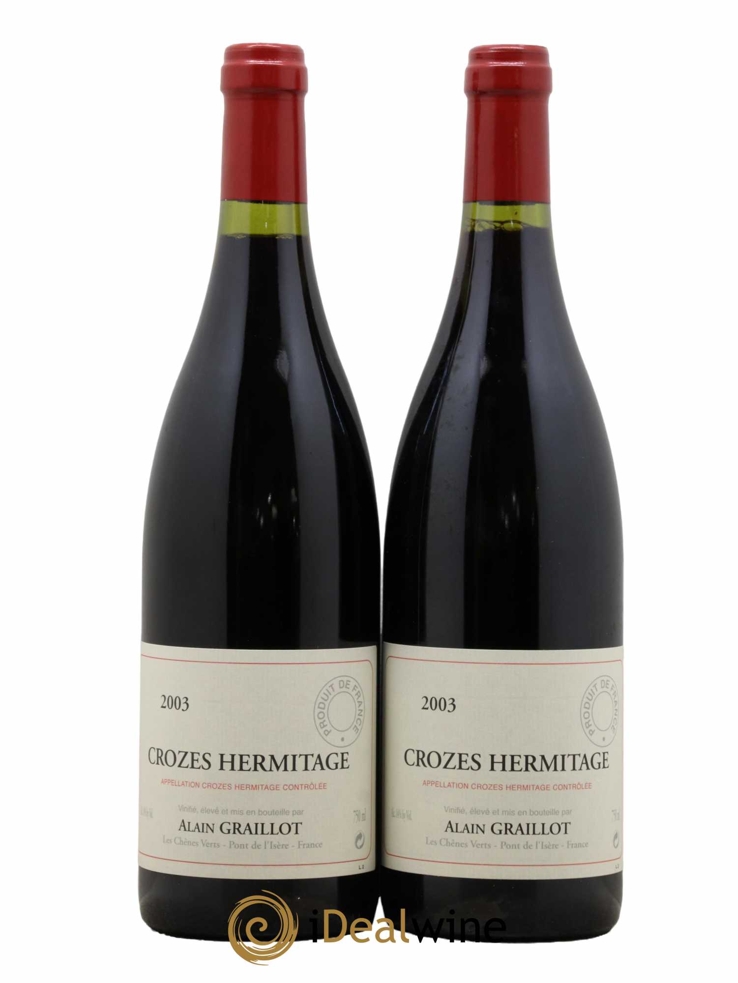 Crozes-Hermitage Domaine Graillot 2003 - Lot de 2 bouteilles - 0