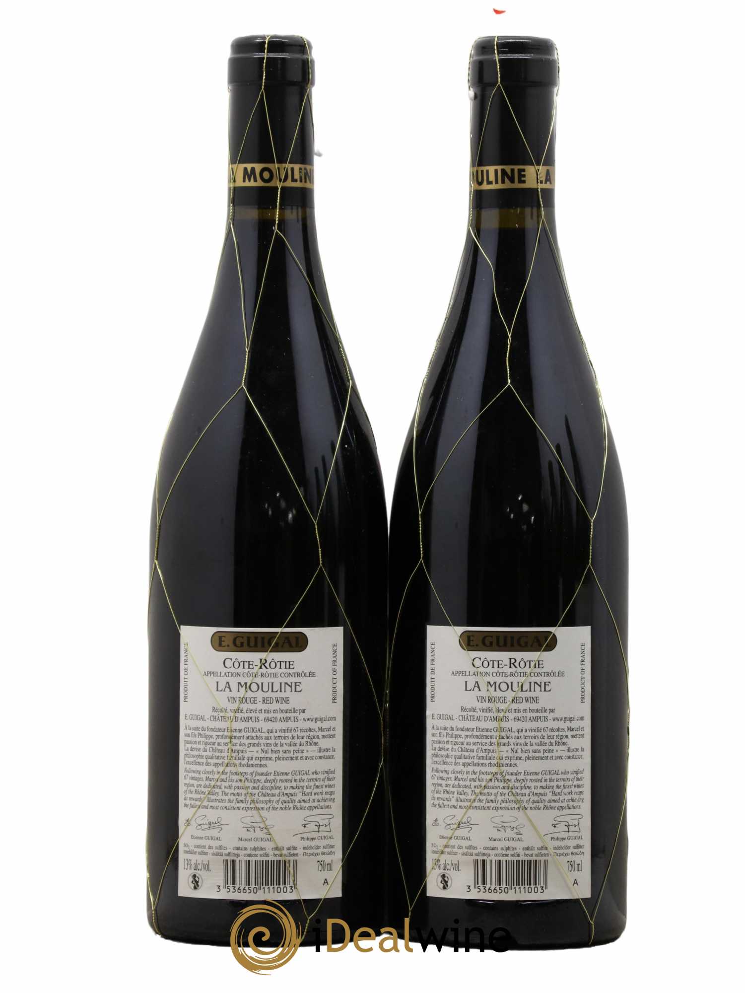 Côte-Rôtie La Mouline Guigal 2008 - Lot de 2 bouteilles - 1