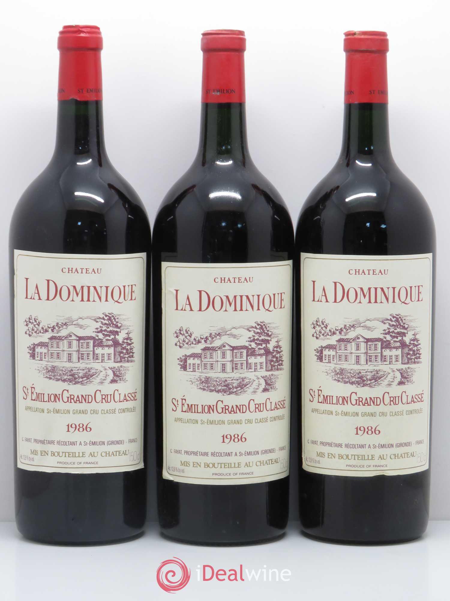 Château la Dominique Grand Cru Classé 1986 - Lot de 6 magnums - 2