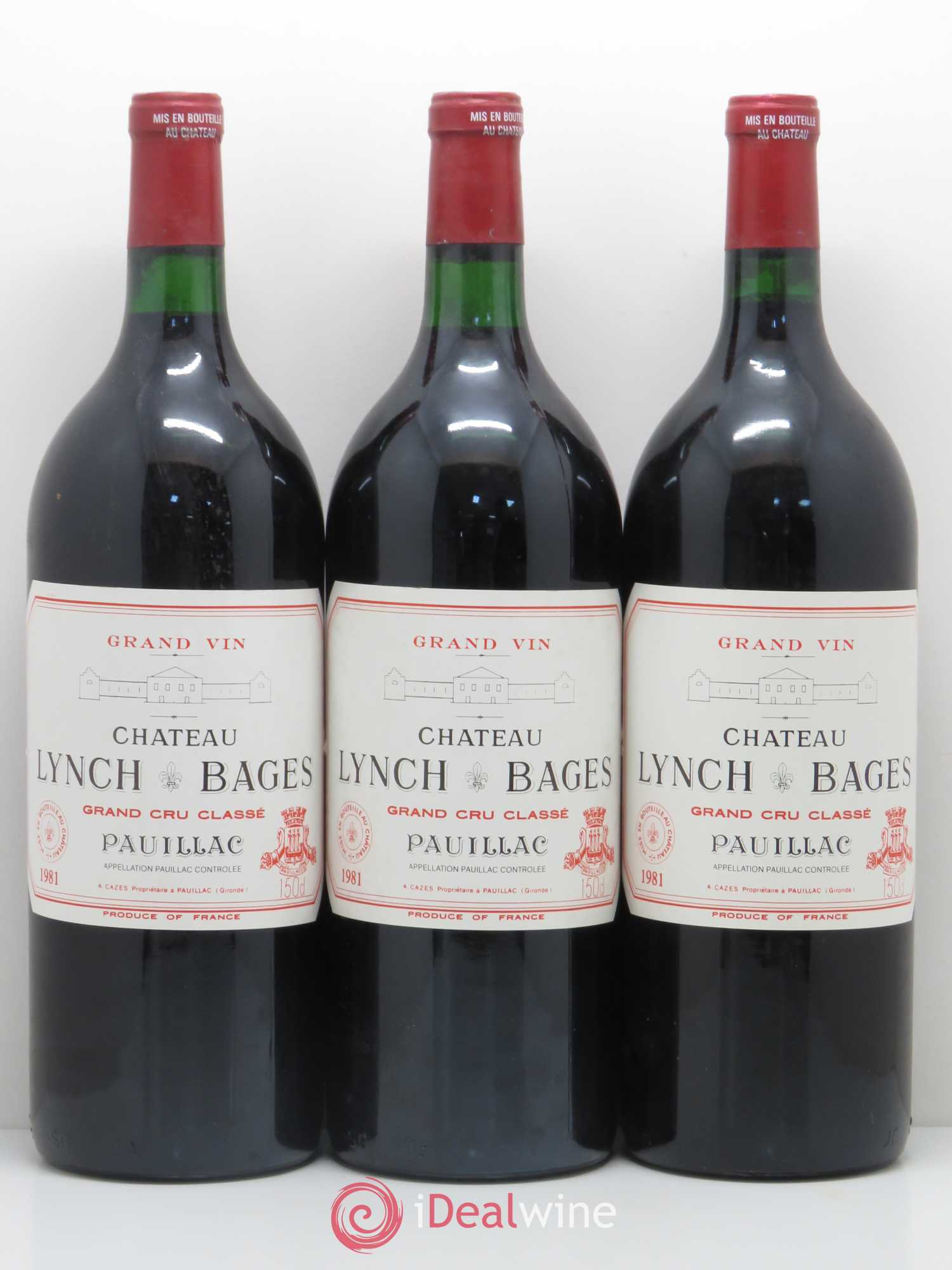 Château Lynch Bages 5ème Grand Cru Classé 1981 - Lot de 6 magnums - 2