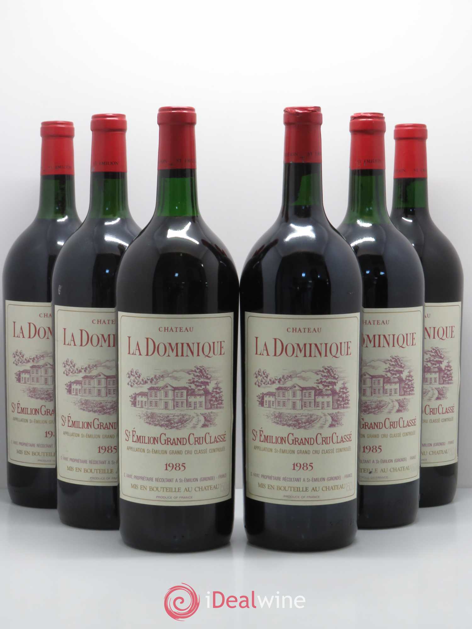 Château la Dominique Grand Cru Classé 1985 - Lot de 6 magnums - 0