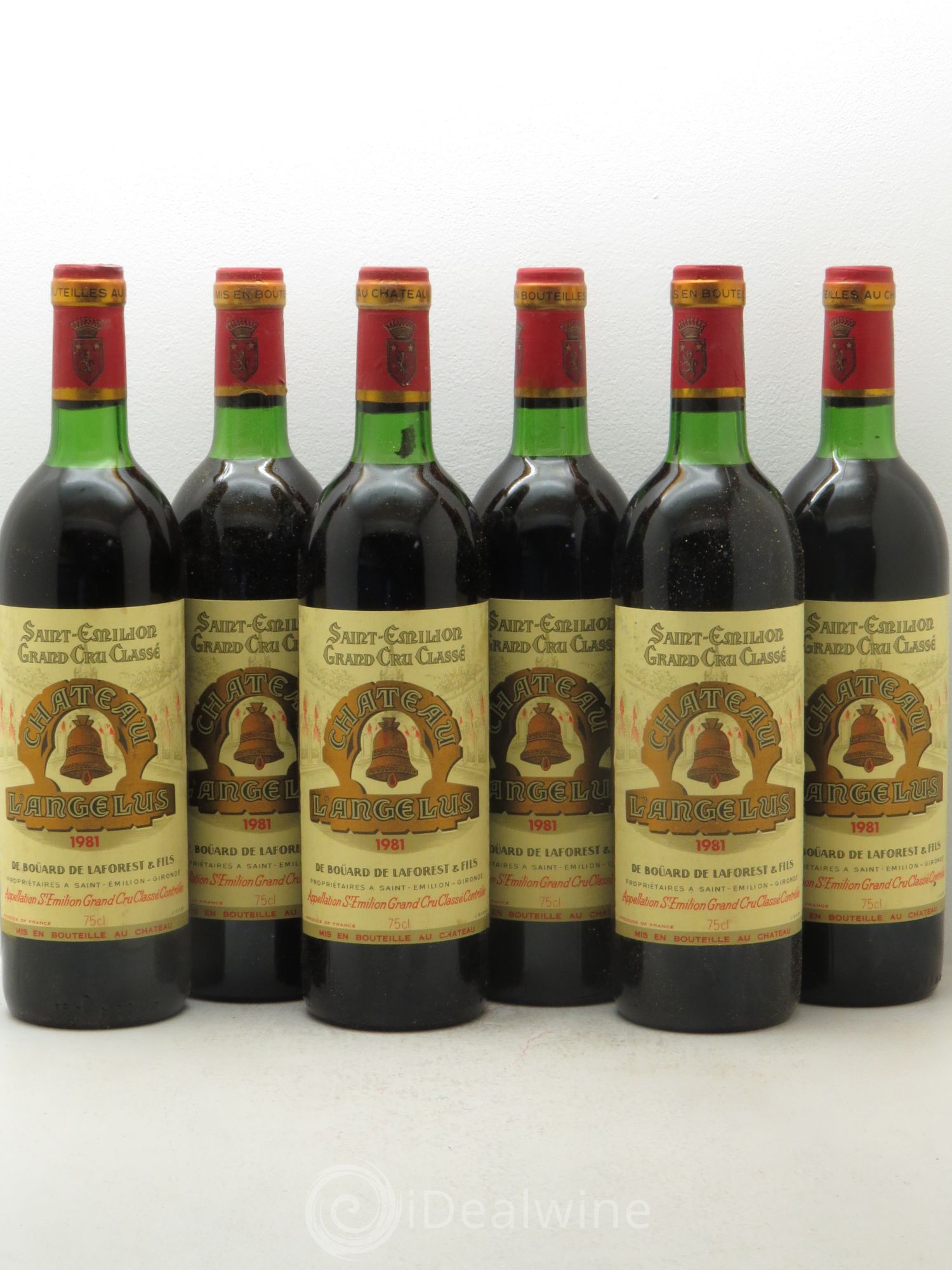 Château Angélus 1er Grand Cru Classé A 1981 - Lot de 6 bouteilles - 0