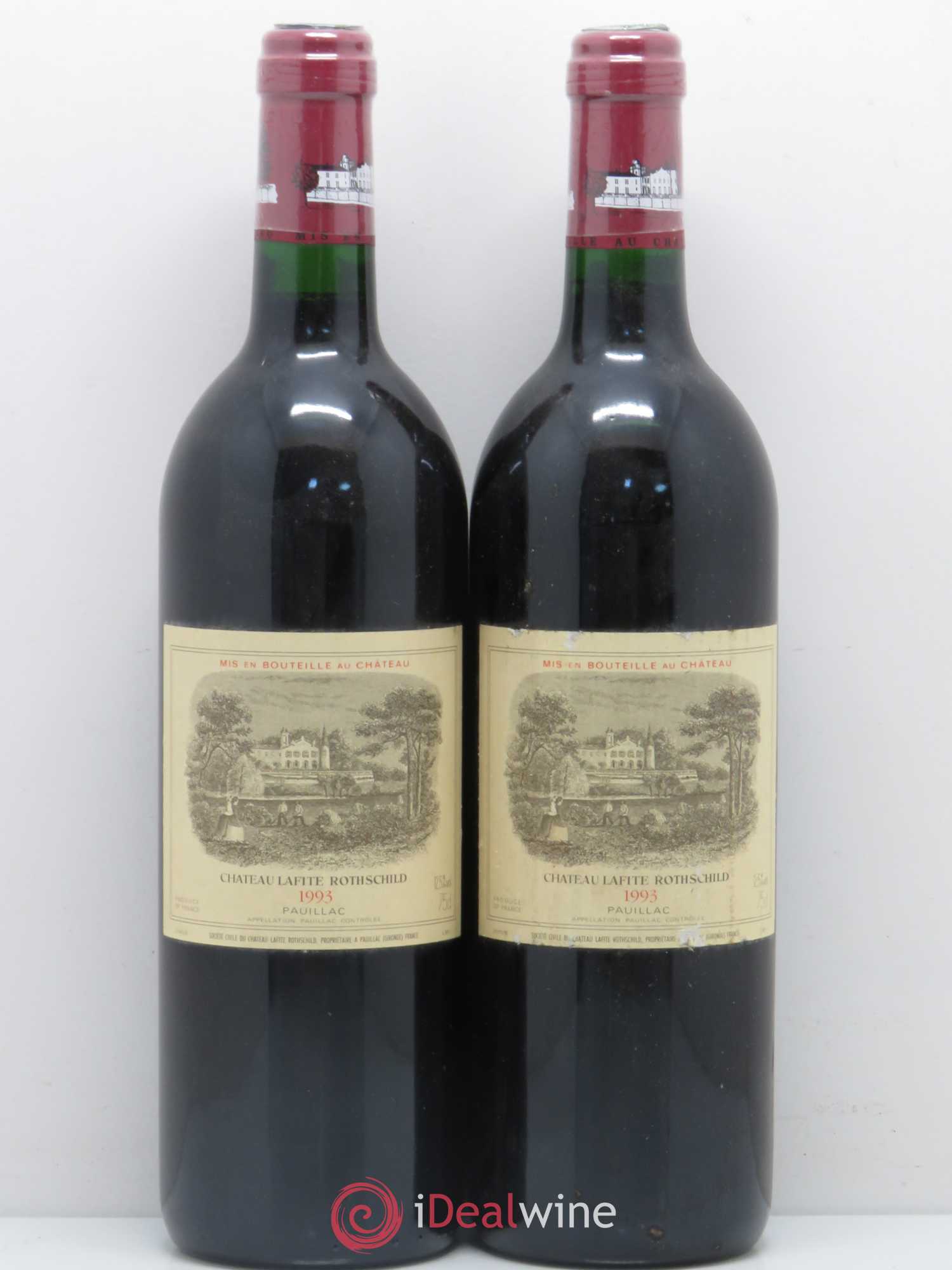 Château Lafite Rothschild 1er Grand Cru Classé 1993 - Lot de 2 bouteilles - 0