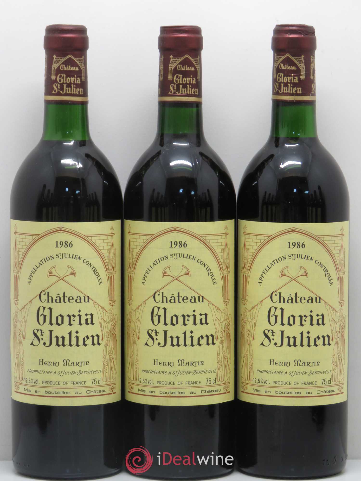 Château Gloria 1986 - Lot de 12 bouteilles - 1
