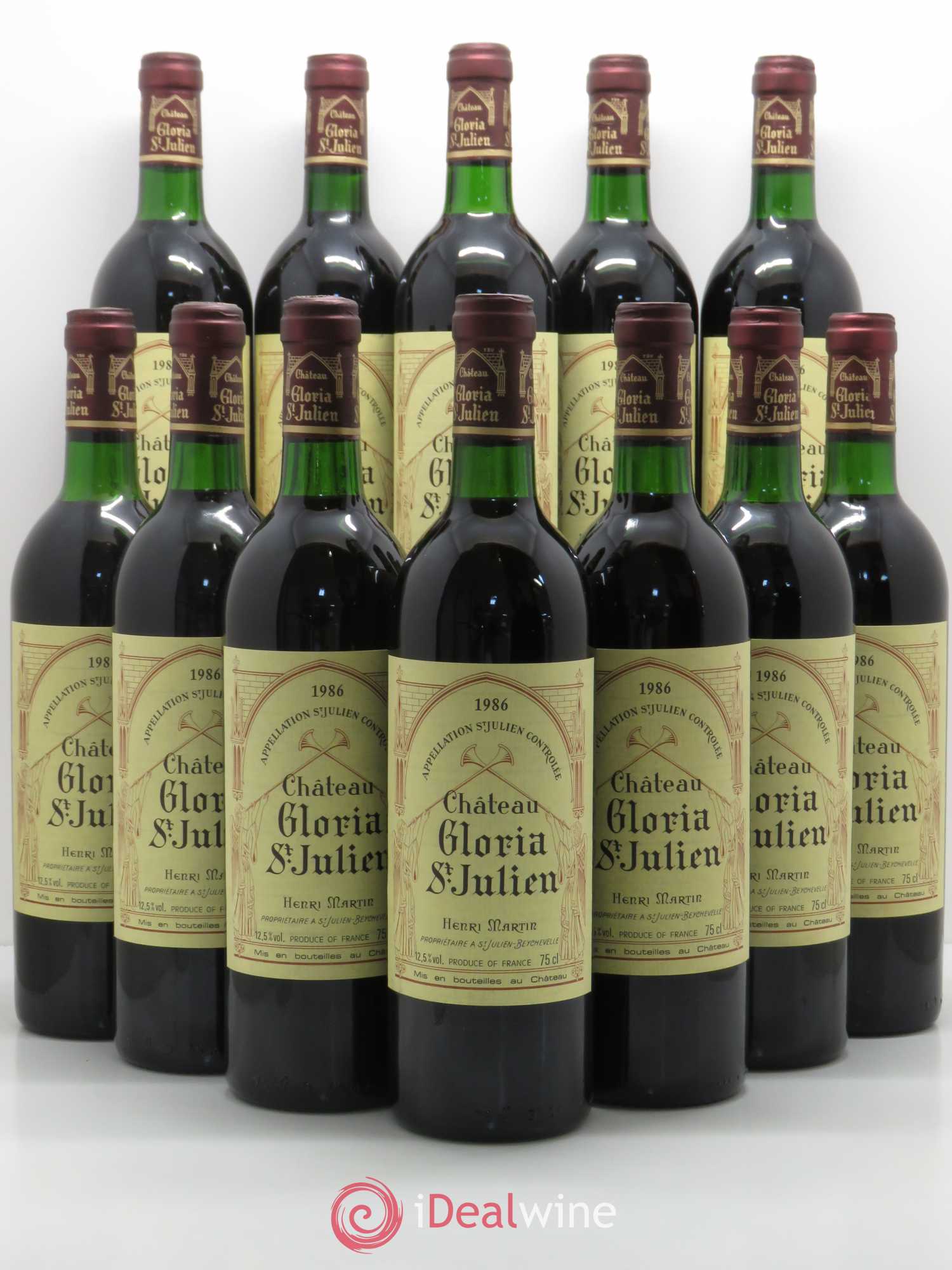 Château Gloria 1986 - Lot de 12 bouteilles - 0