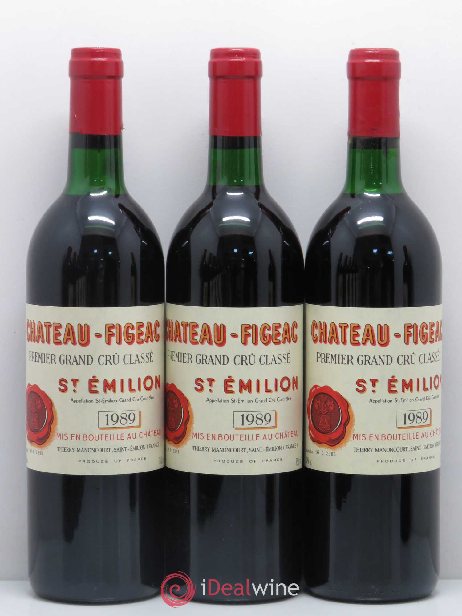 Château Figeac 1er Grand Cru Classé A 1989 - Lot de 12 bouteilles - 2