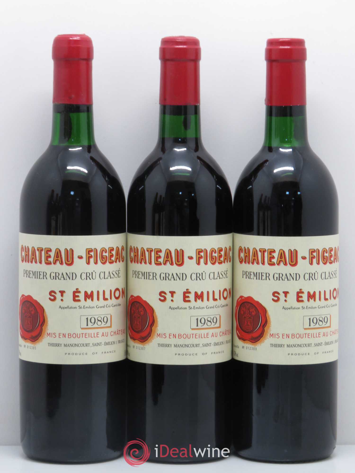 Château Figeac 1er Grand Cru Classé A 1989 - Lot de 12 bouteilles - 3