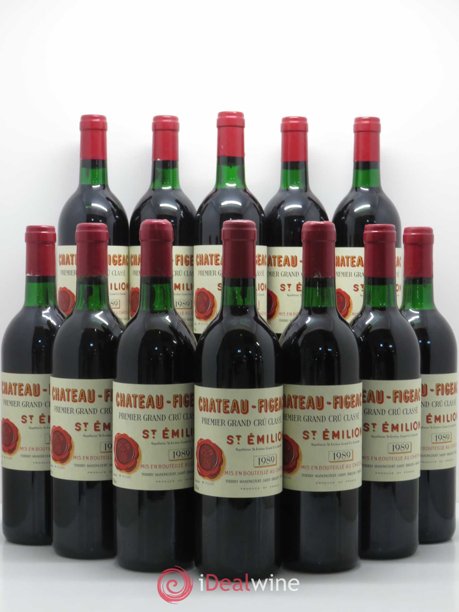 Château Figeac 1er Grand Cru Classé A 1989 - Lot de 12 bouteilles - 0