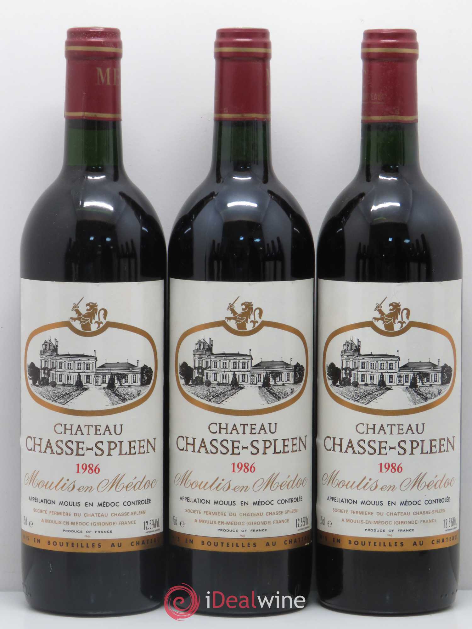 Château Chasse Spleen 1986 - Lot de 11 bouteilles - 1