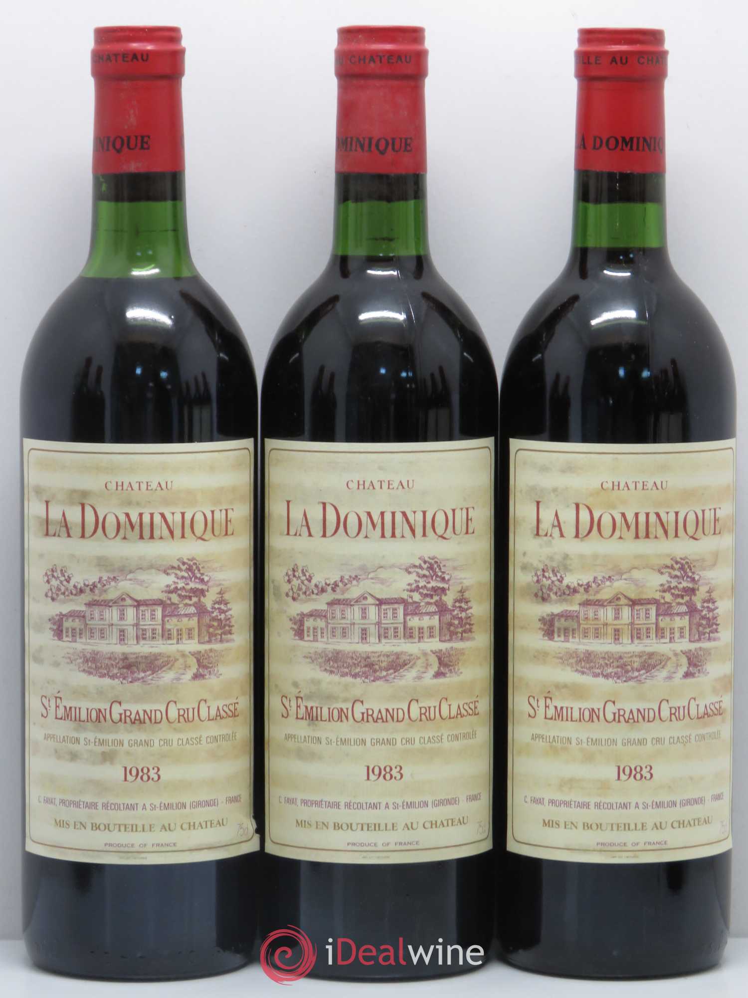 Château la Dominique Grand Cru Classé 1983 - Lot de 12 bouteilles - 2