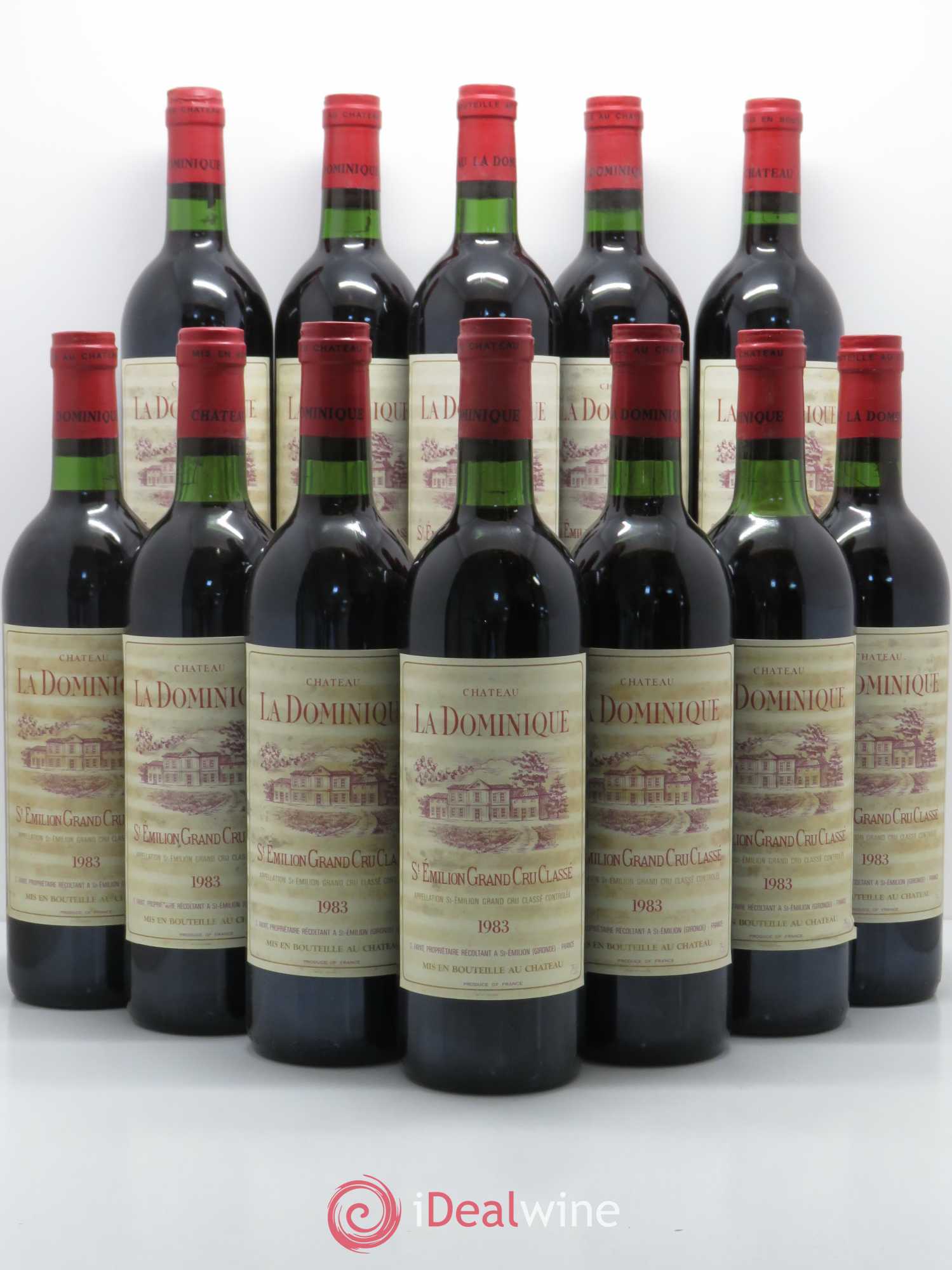 Château la Dominique Grand Cru Classé 1983 - Lot de 12 bouteilles - 0