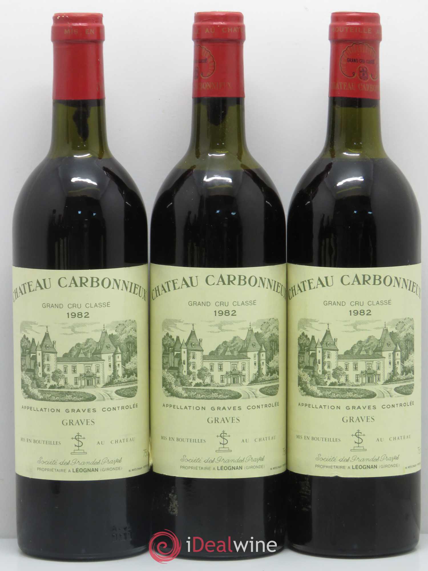 Château Carbonnieux Cru Classé de Graves 1982 - Lot de 11 bouteilles - 2