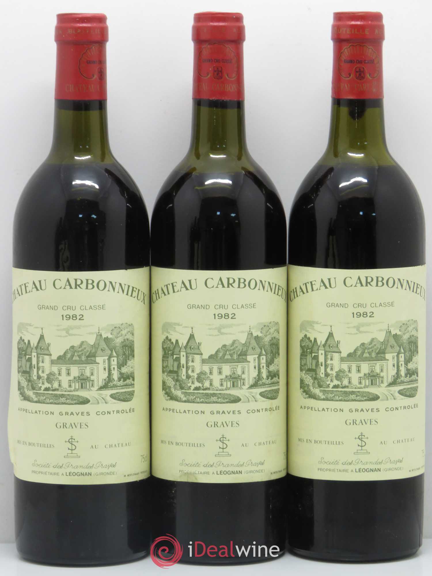 Château Carbonnieux Cru Classé de Graves 1982 - Lot de 11 bouteilles - 3