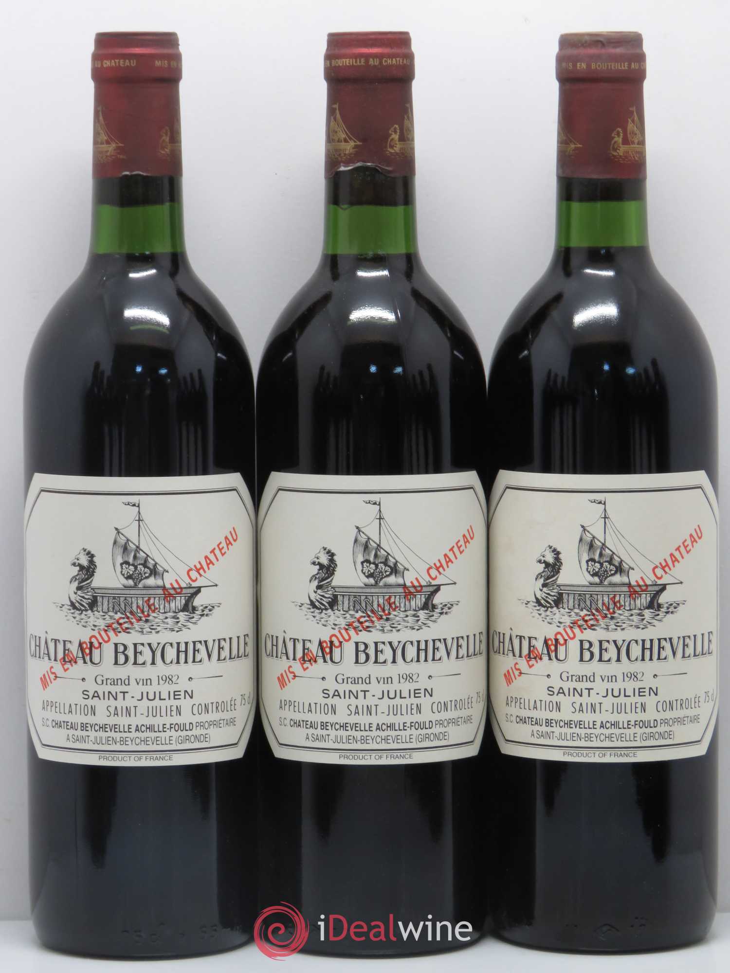 Château Beychevelle 4ème Grand Cru Classé 1982 - Lot de 12 bouteilles - 1