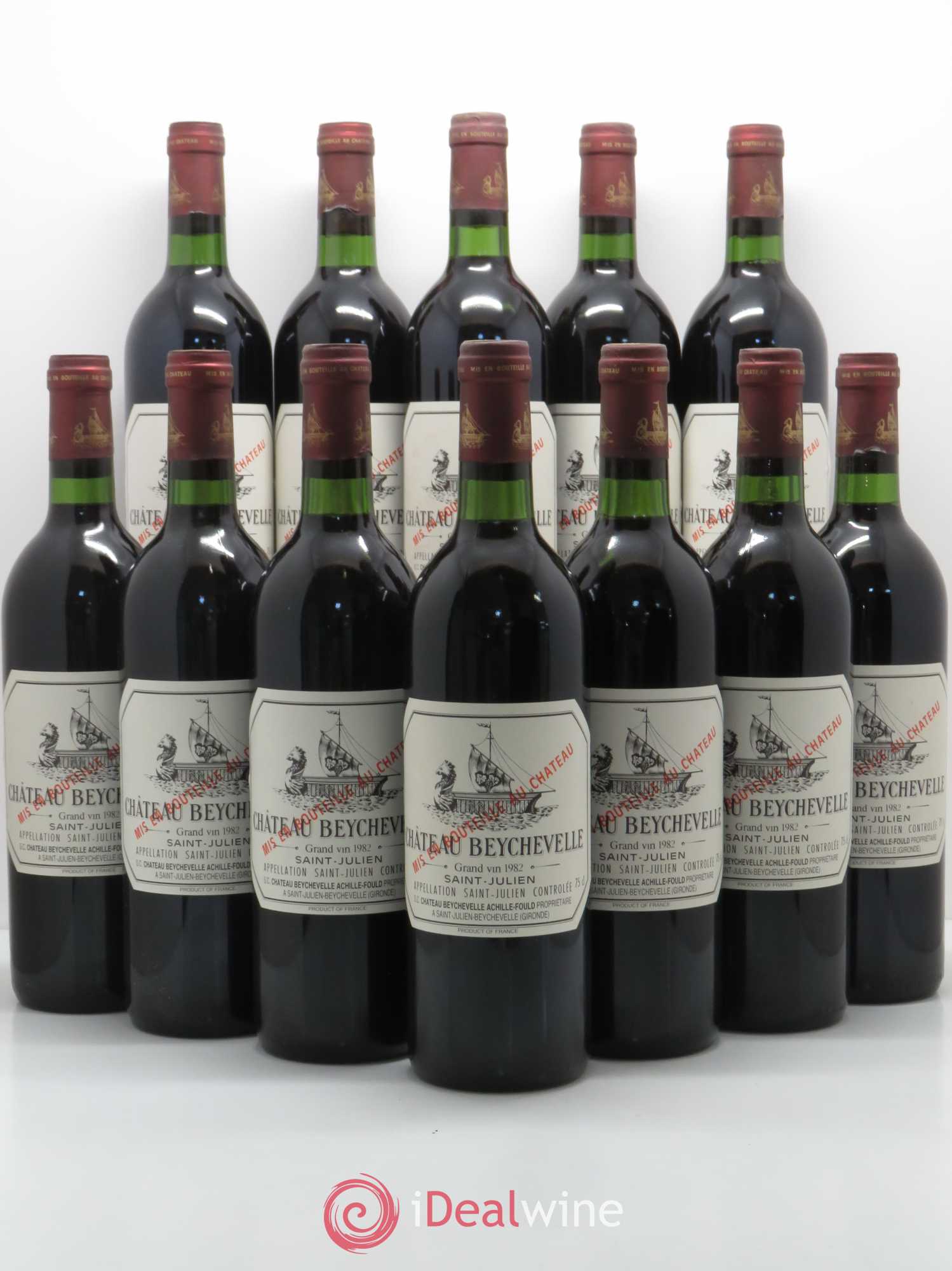 Château Beychevelle 4ème Grand Cru Classé 1982 - Lot de 12 bouteilles - 0