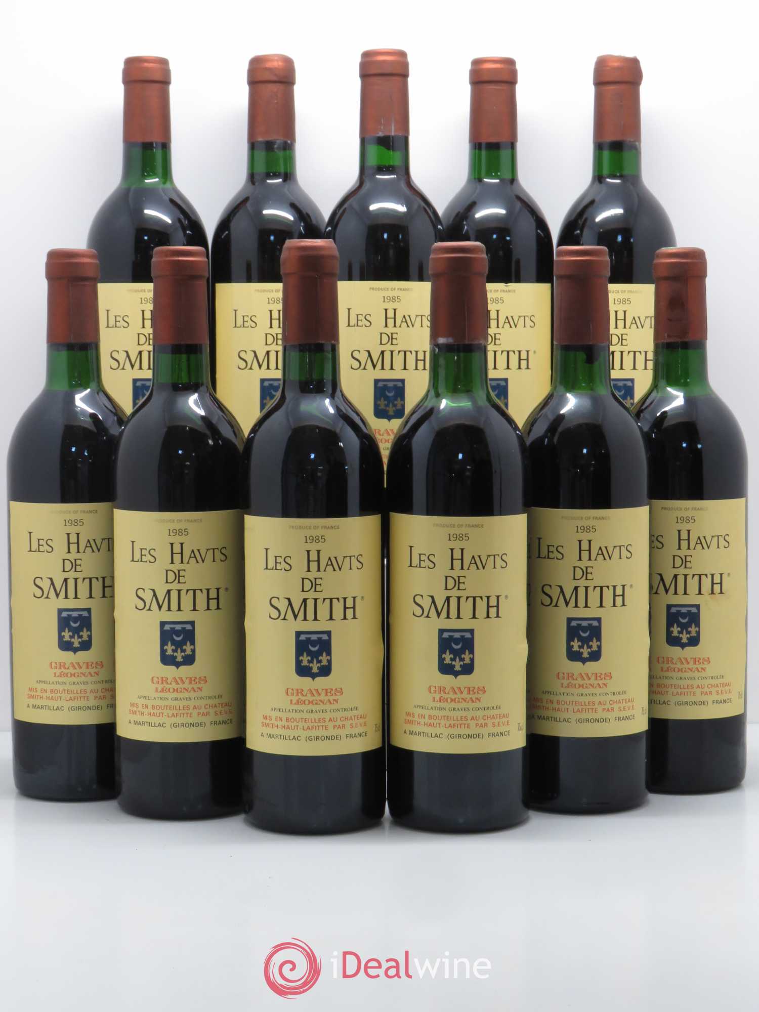 Les Hauts de Smith Second Vin 1985 - Lot de 11 bouteilles - 0