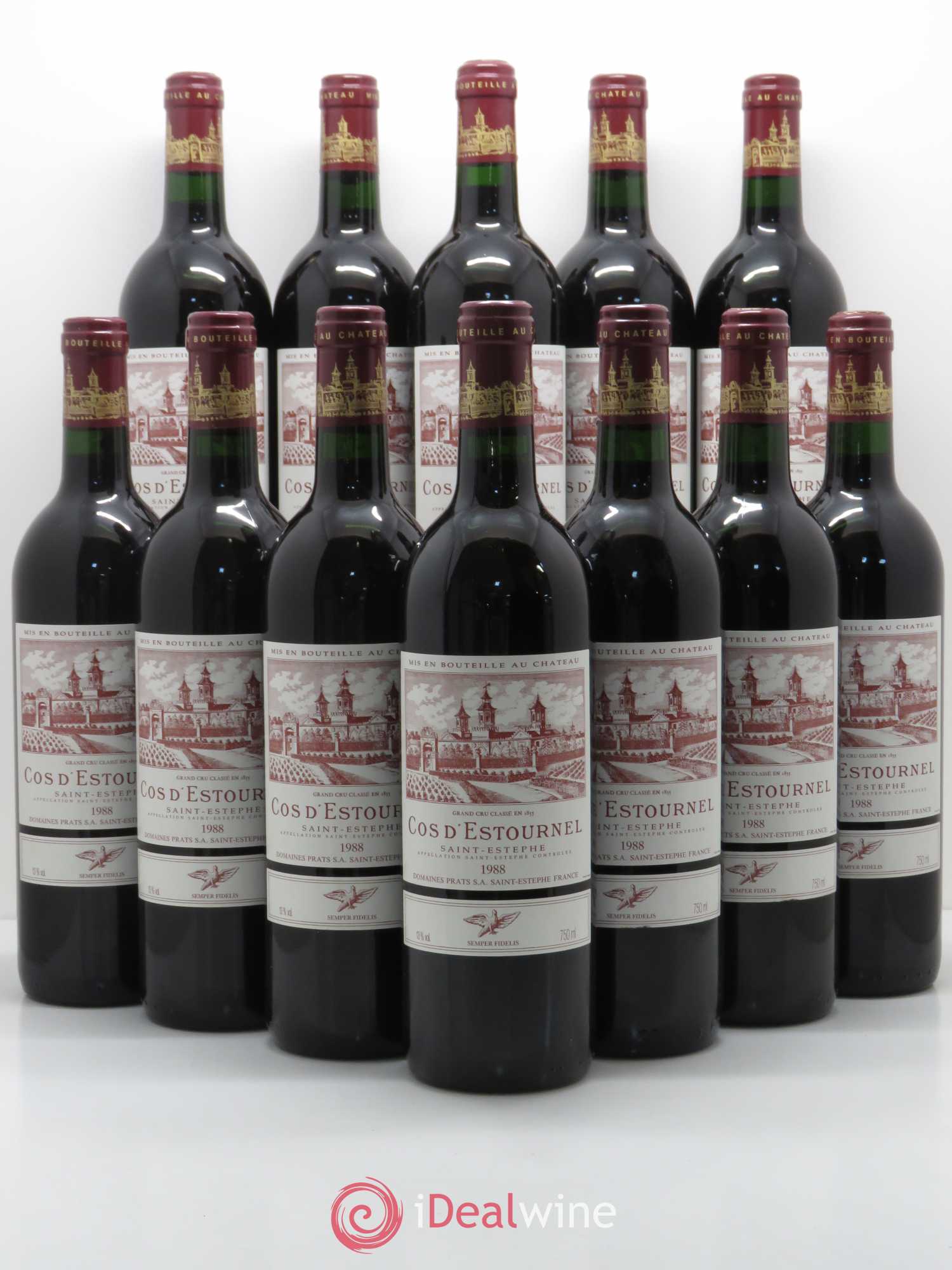 Cos d'Estournel 2ème Grand Cru Classé 1988 - Lot de 12 bouteilles - 0