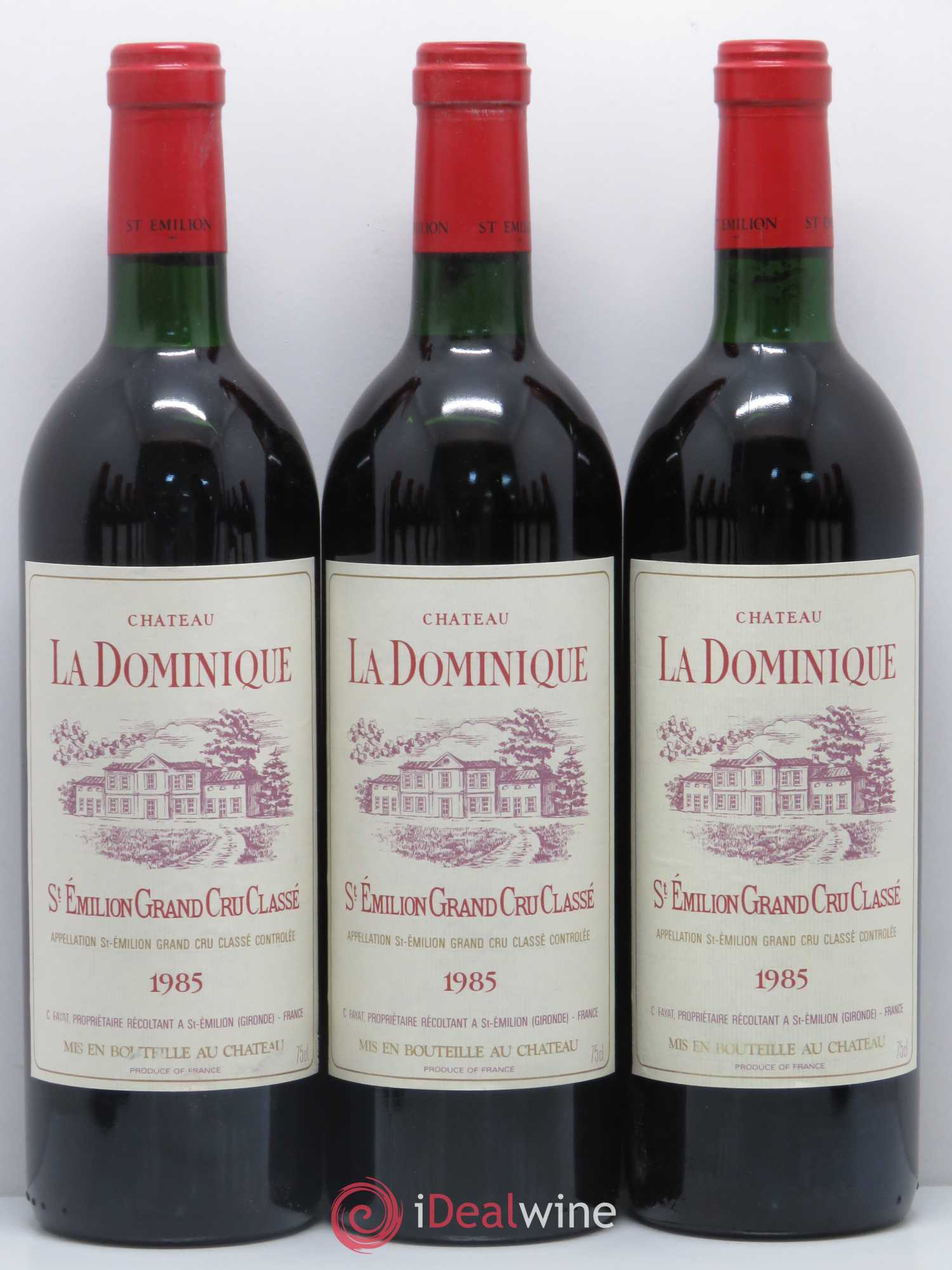 Château la Dominique Grand Cru Classé 1985 - Lot de 12 bouteilles - 1
