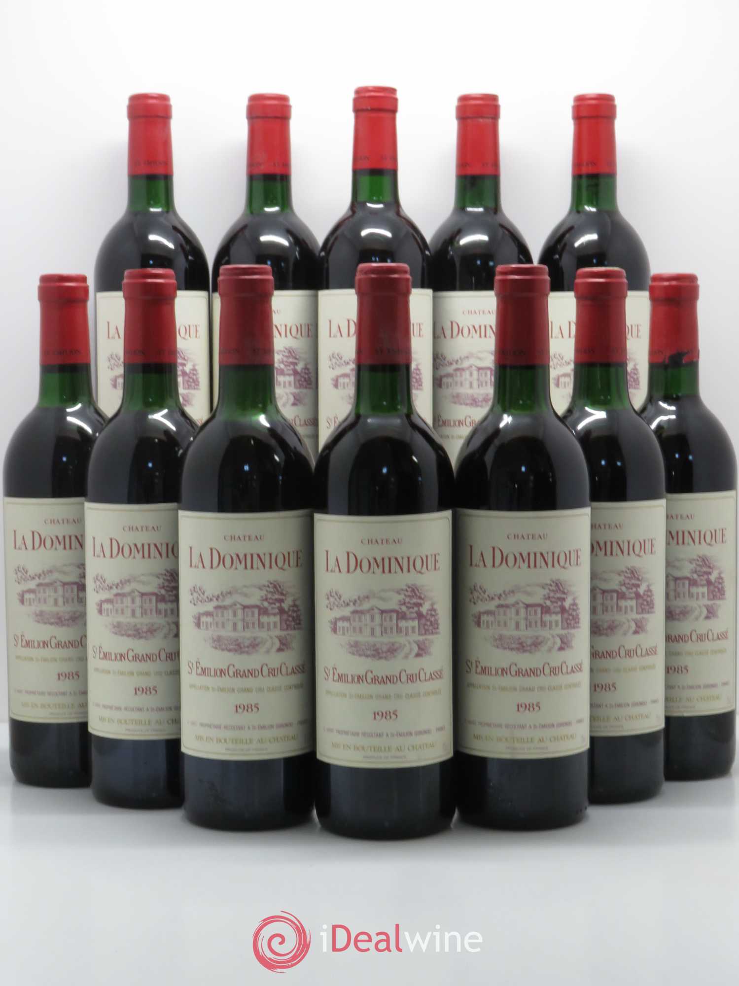 Château la Dominique Grand Cru Classé 1985 - Lot de 12 bouteilles - 0