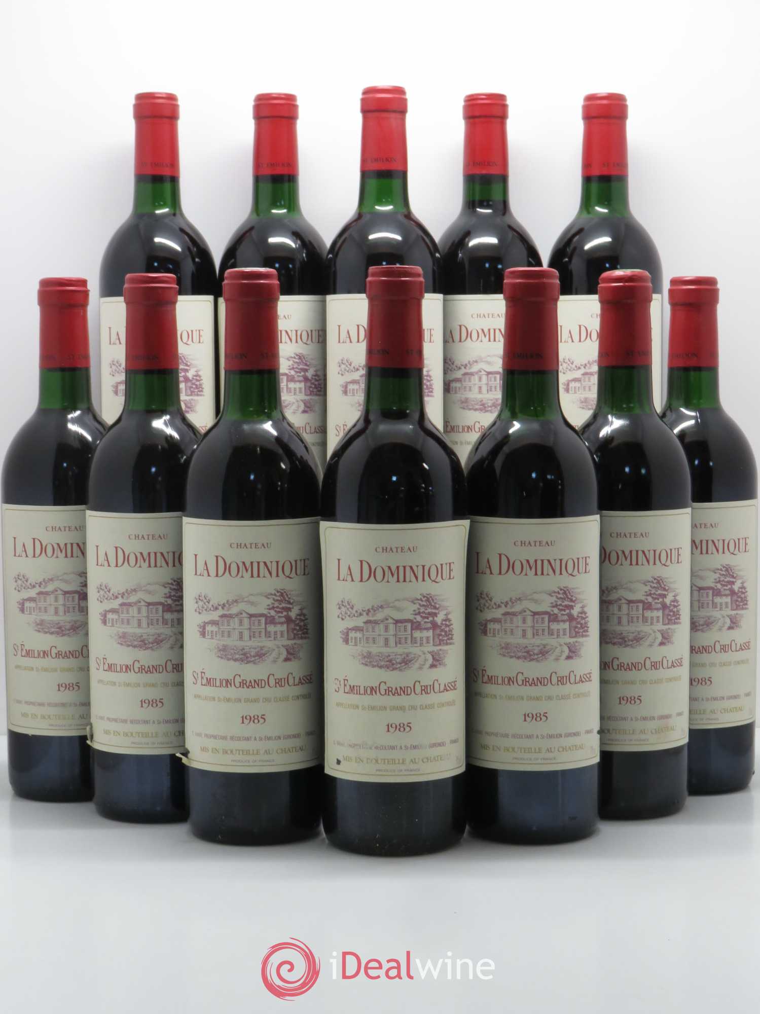 Château la Dominique Grand Cru Classé 1985 - Lot de 12 bouteilles - 0