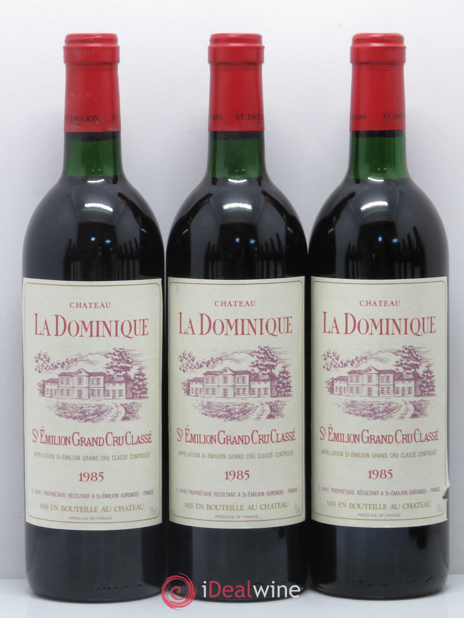 Château la Dominique Grand Cru Classé 1985 - Lot de 12 bouteilles - 1