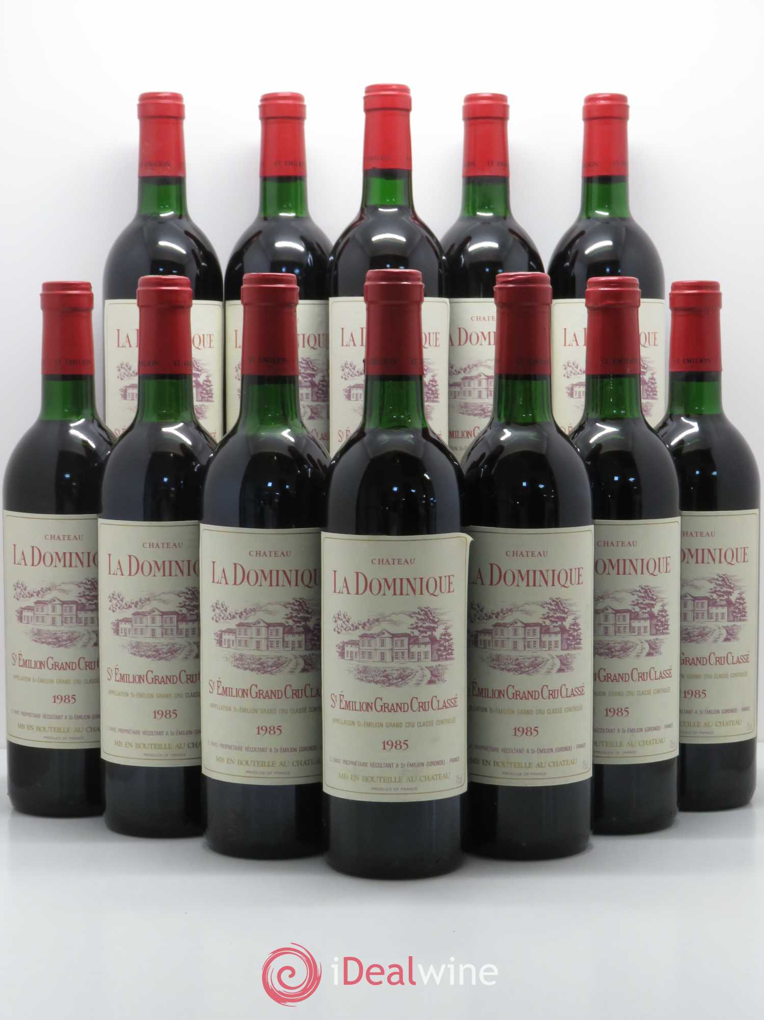 Château la Dominique Grand Cru Classé 1985 - Lot de 12 bouteilles - 0
