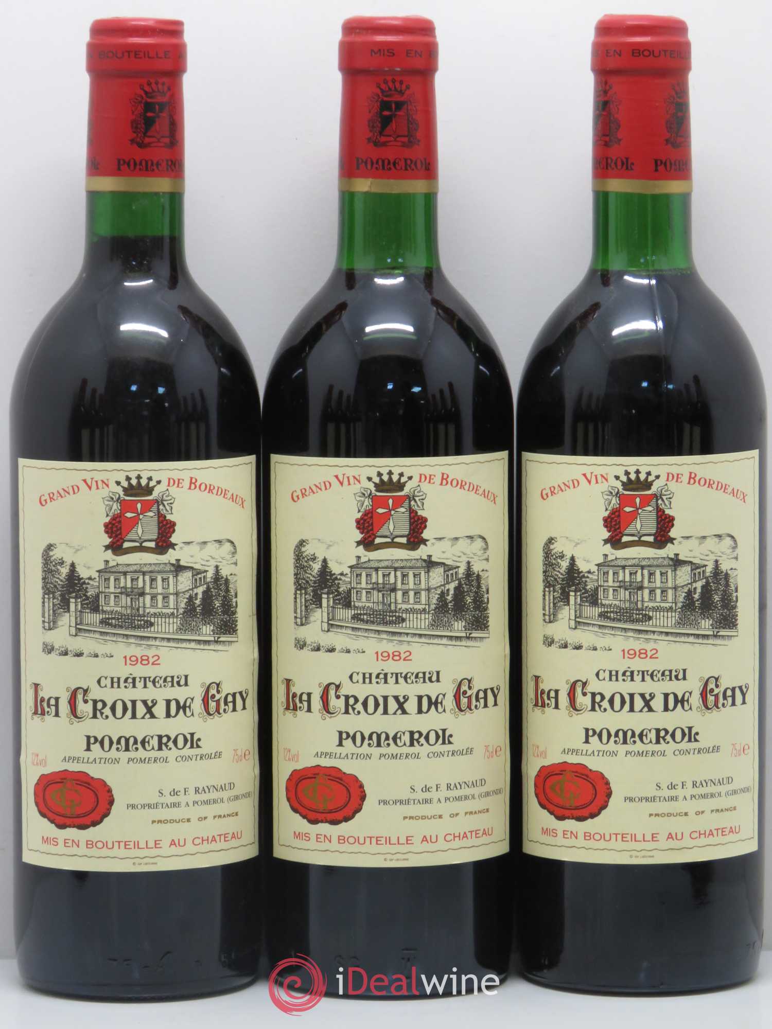 Château la Croix de Gay 1982 - Lot de 12 bouteilles - 1