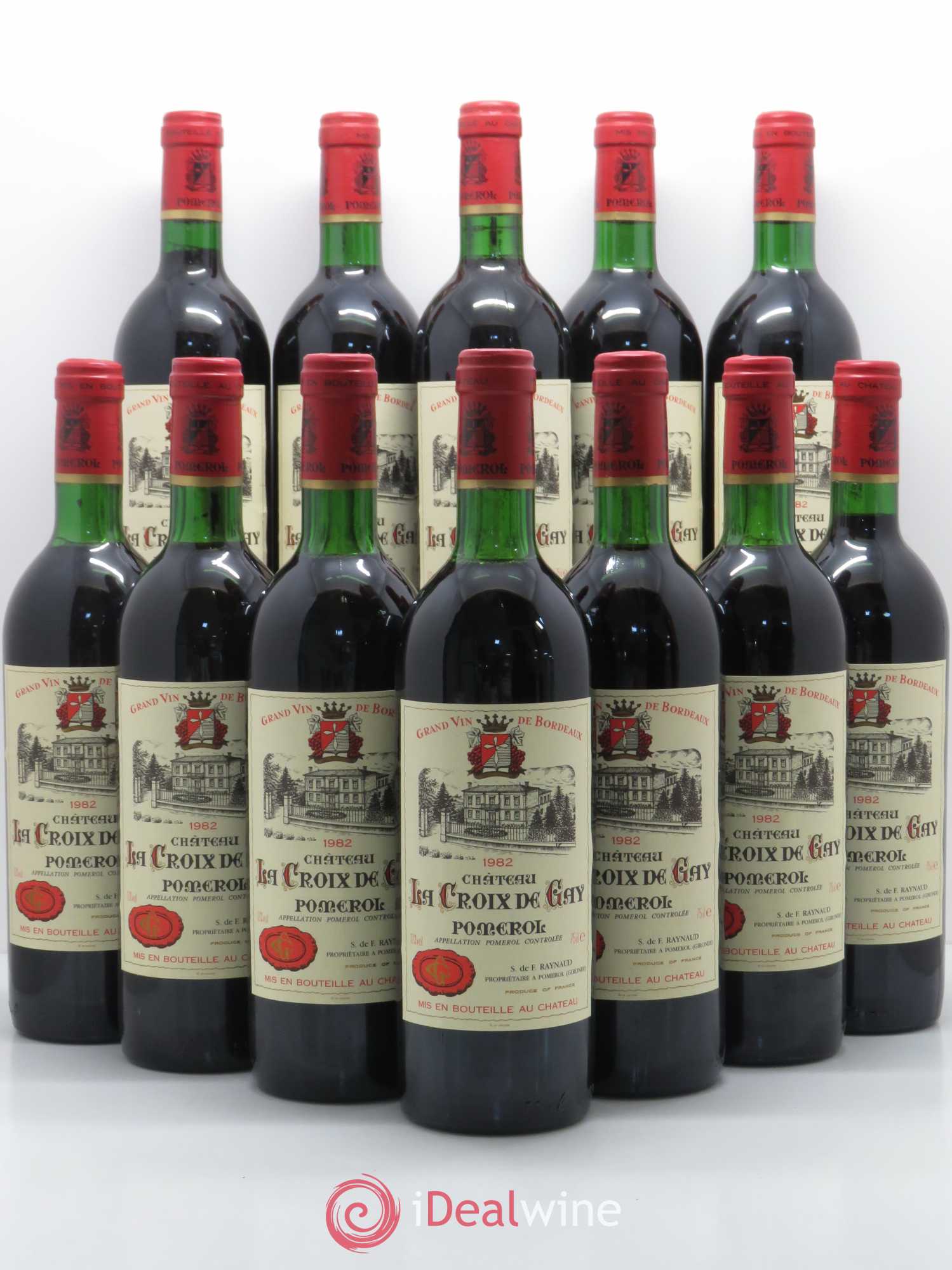 Château la Croix de Gay 1982 - Lot de 12 bouteilles - 0
