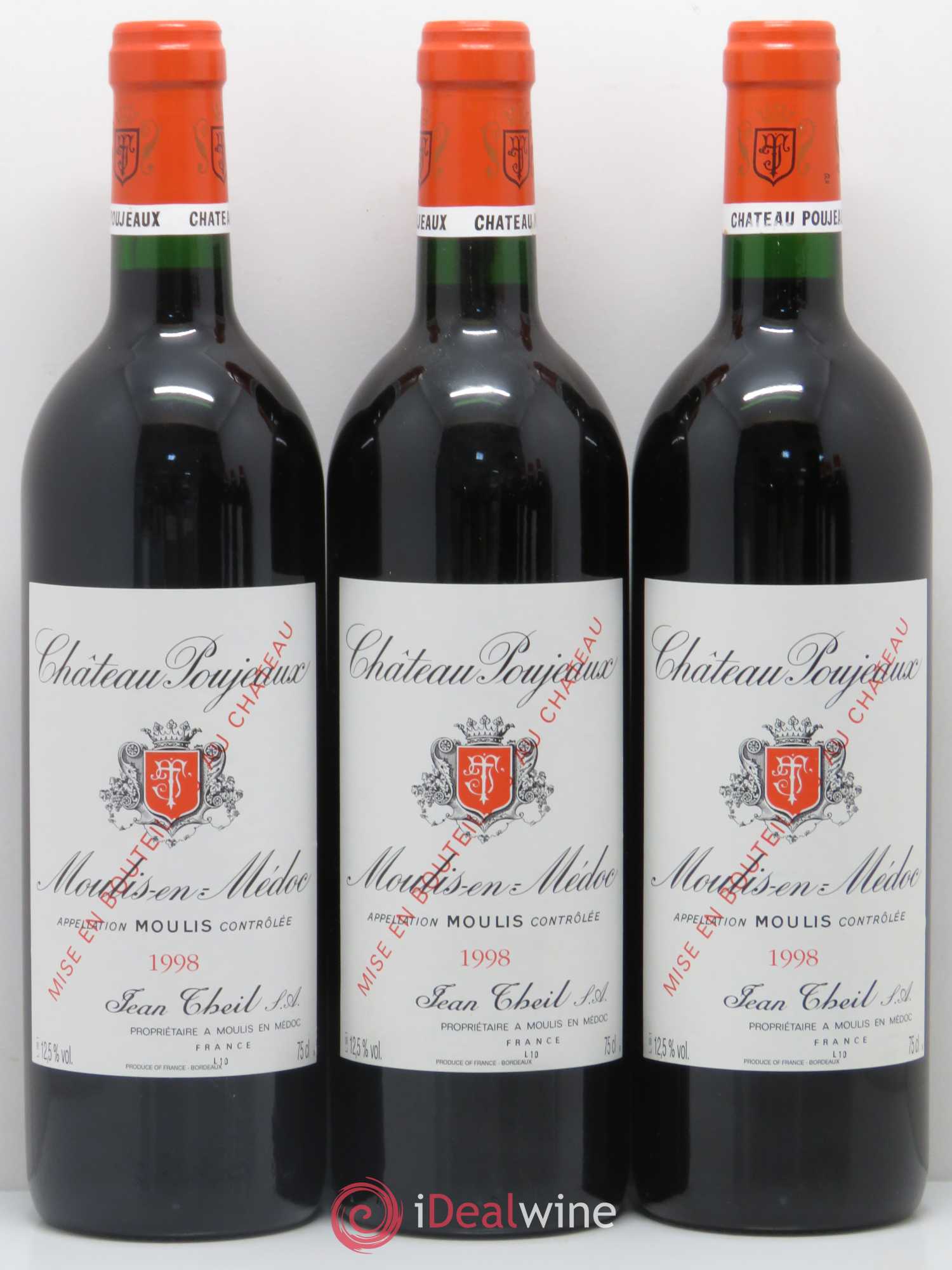Château Poujeaux 1998 - Lot de 12 bouteilles - 3