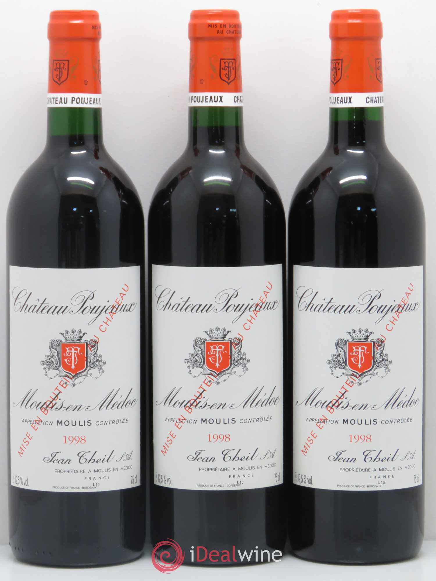 Château Poujeaux 1998 - Lot de 12 bouteilles - 4