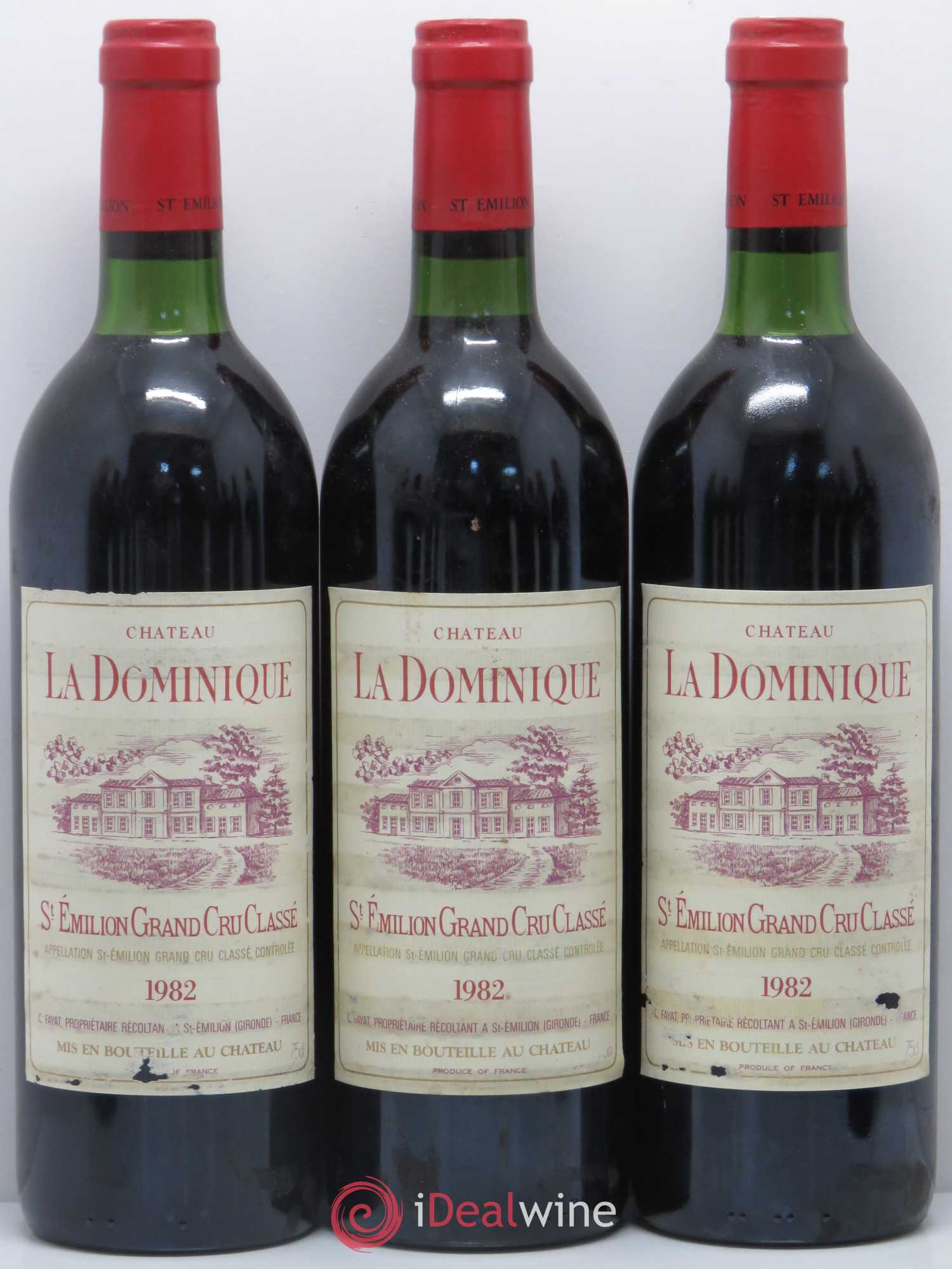 Château la Dominique Grand Cru Classé 1982 - Lot de 12 bouteilles - 1