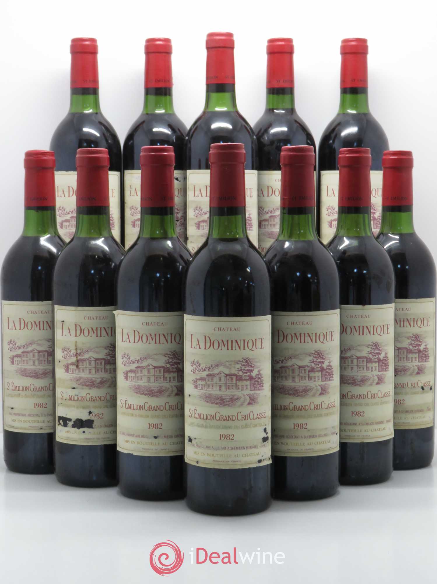 Château la Dominique Grand Cru Classé 1982 - Lot de 12 bouteilles - 0