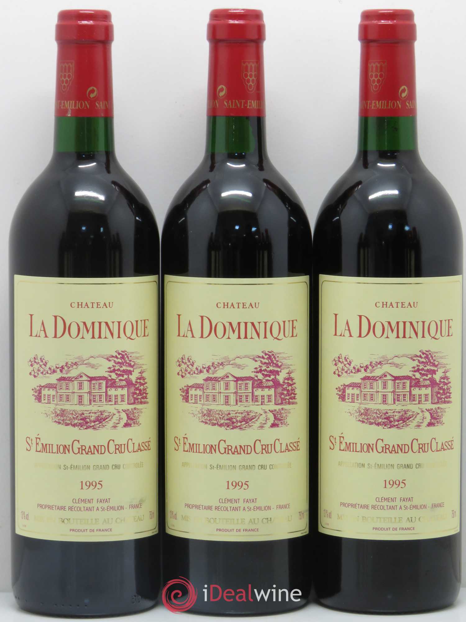 Château la Dominique Grand Cru Classé 1995 - Lot de 12 bouteilles - 2