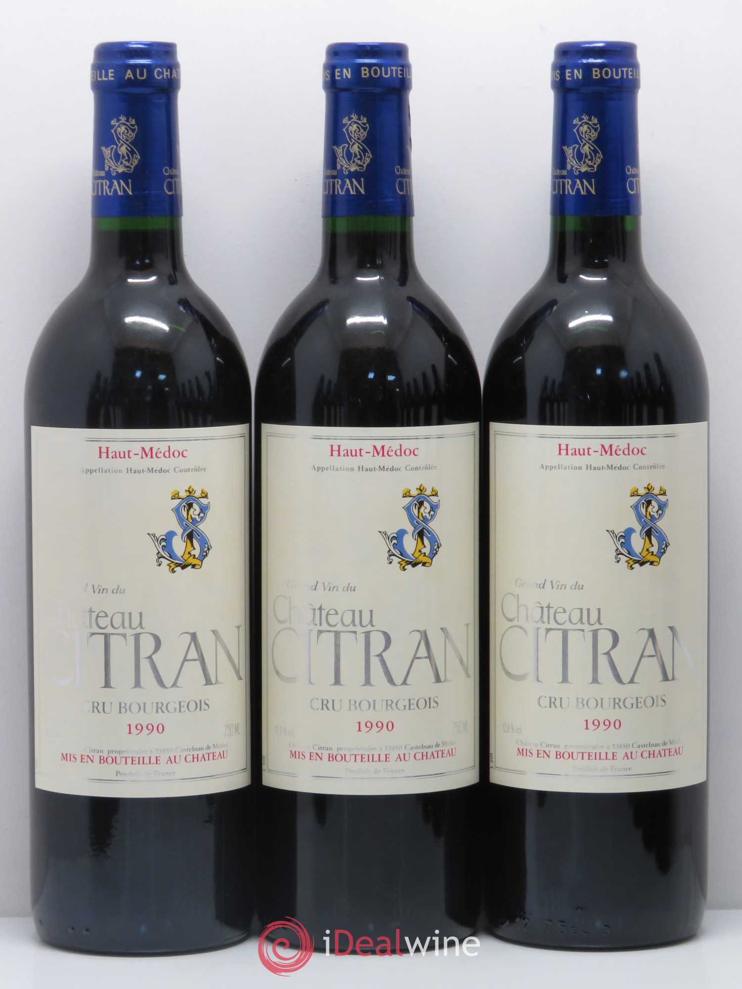 Château Citran Cru Bourgeois 1990 - Lot de 12 bouteilles - 1