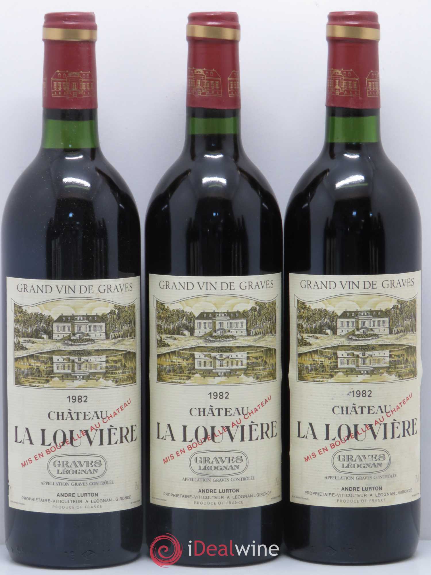 Château la Louvière 1982 - Lot de 12 bouteilles - 2