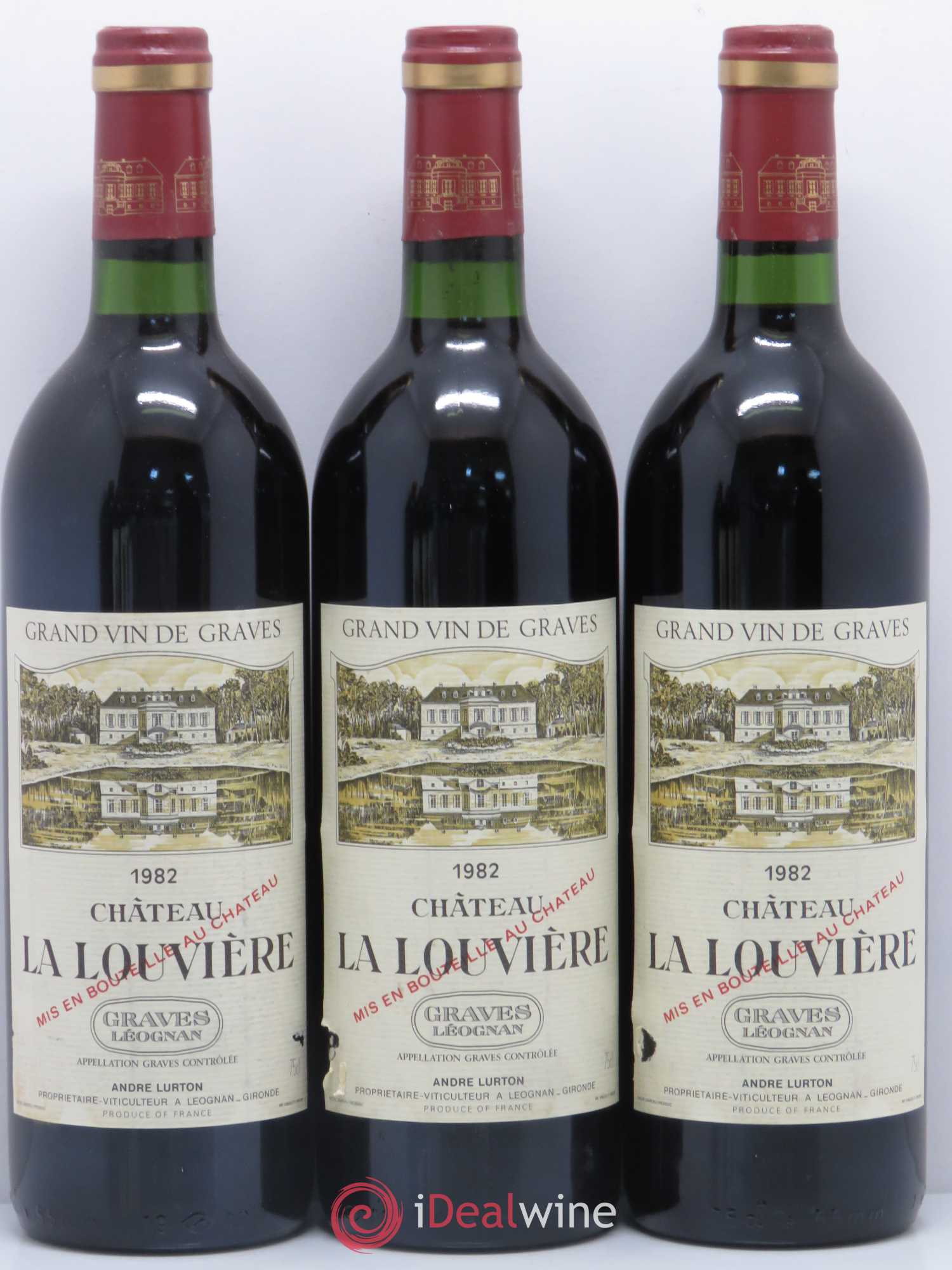 Château la Louvière 1982 - Lot de 12 bouteilles - 3